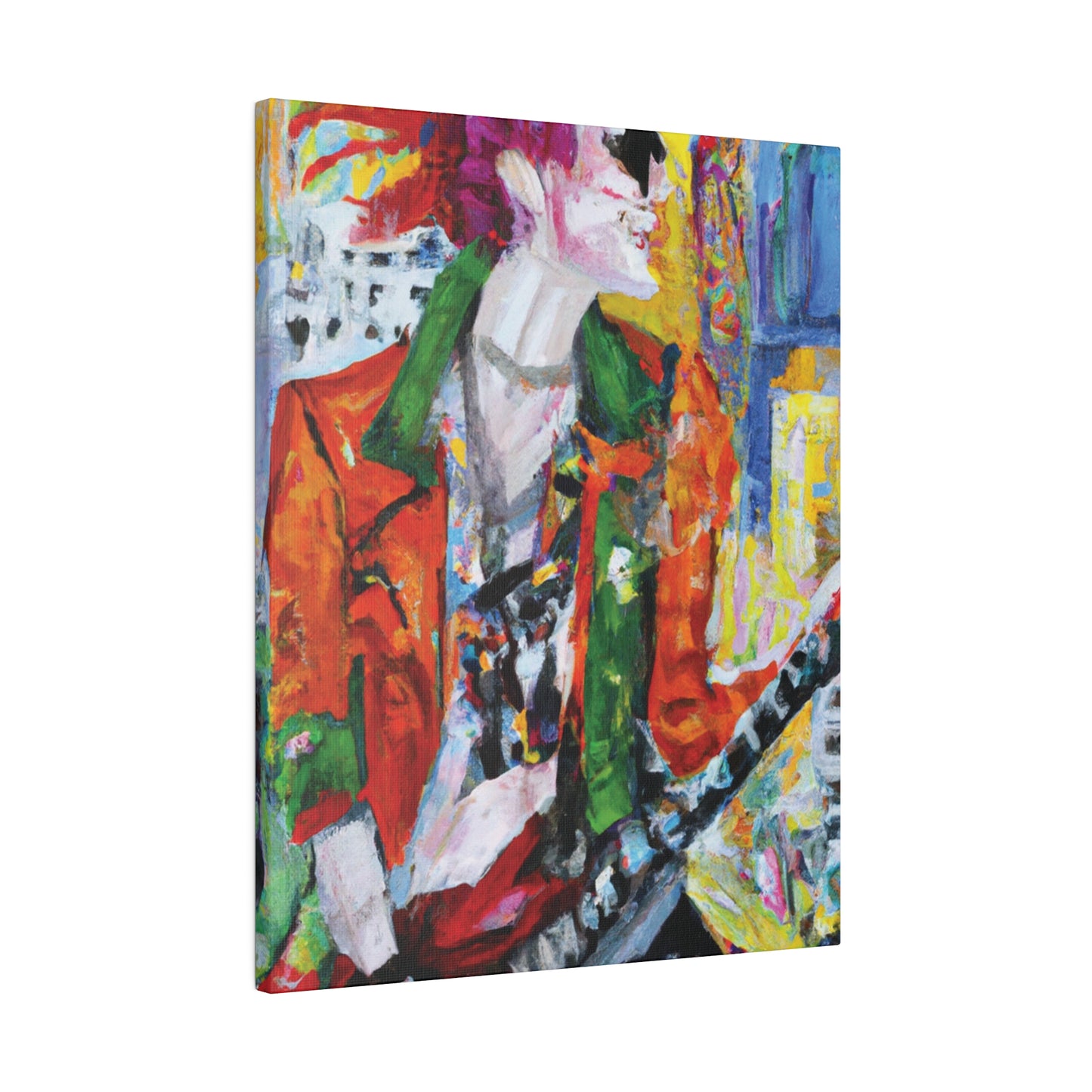 8997X - Rockstar Oil Painting Style Print | Poster | Home Decor | Wall Art | Music Art | Canvas