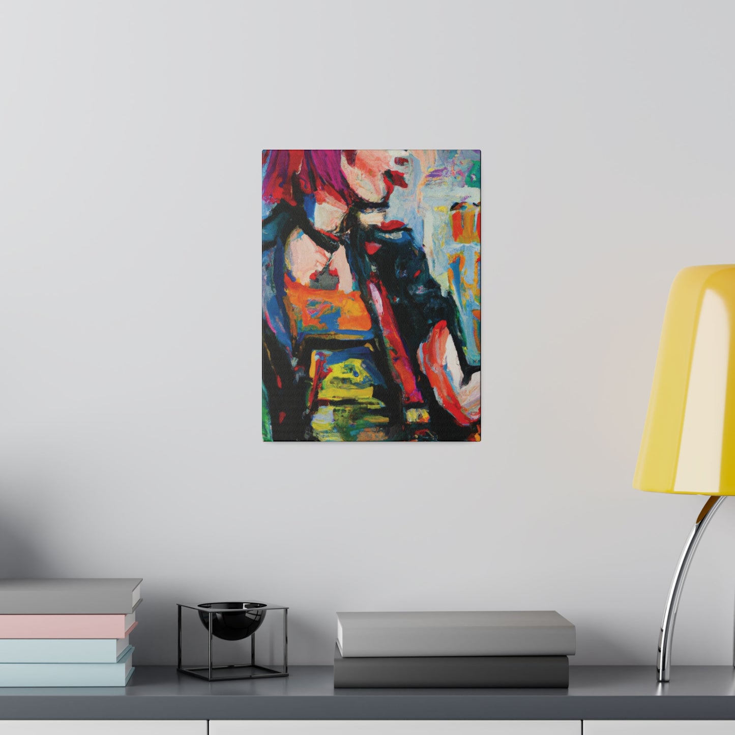 5917U - Rockstar Oil Painting Style Print | Poster | Home Decor | Wall Art | Music Art | Canvas