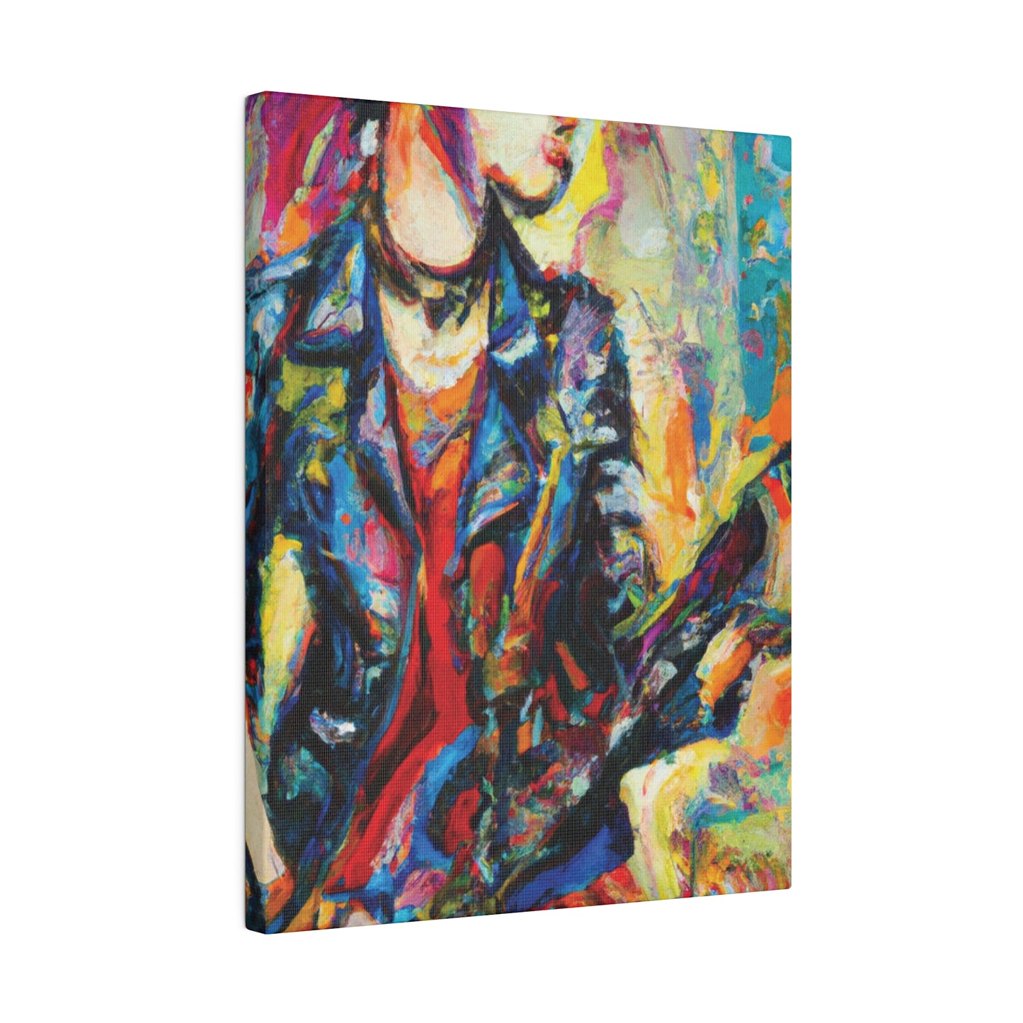 3154V - Rockstar Oil Painting Style Print | Poster | Home Decor | Wall Art | Music Art | Canvas