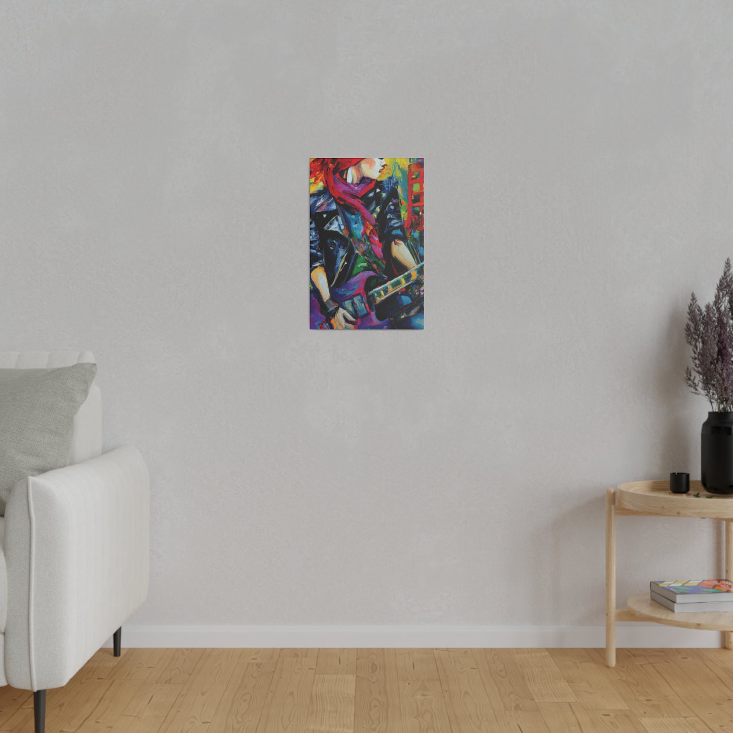 9413L - Rockstar Oil Painting Style Print | Poster | Home Decor | Wall Art | Music Art | Canvas