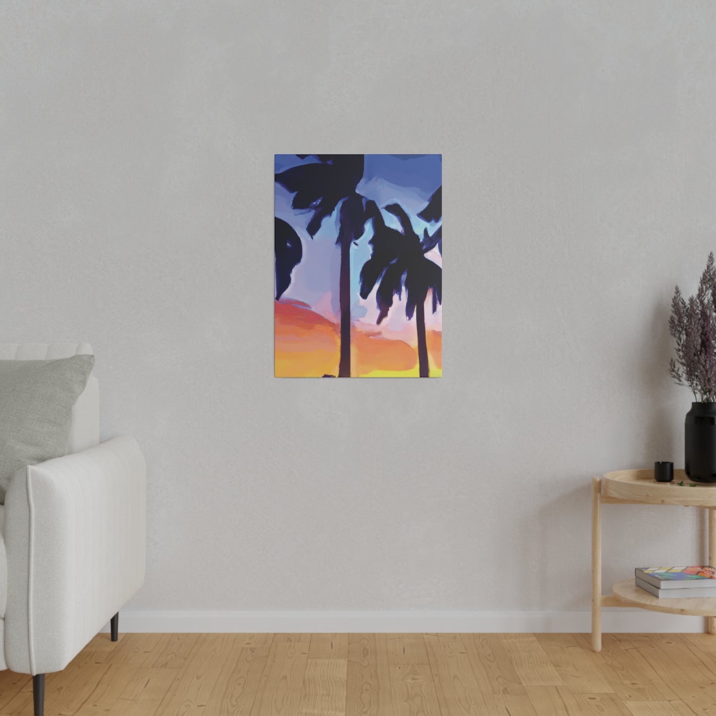 8208A - Miami Beach Sunset Painting Print | Miami | Beach | Sunset | Poster | Home Decor | Wall Art | Canvas