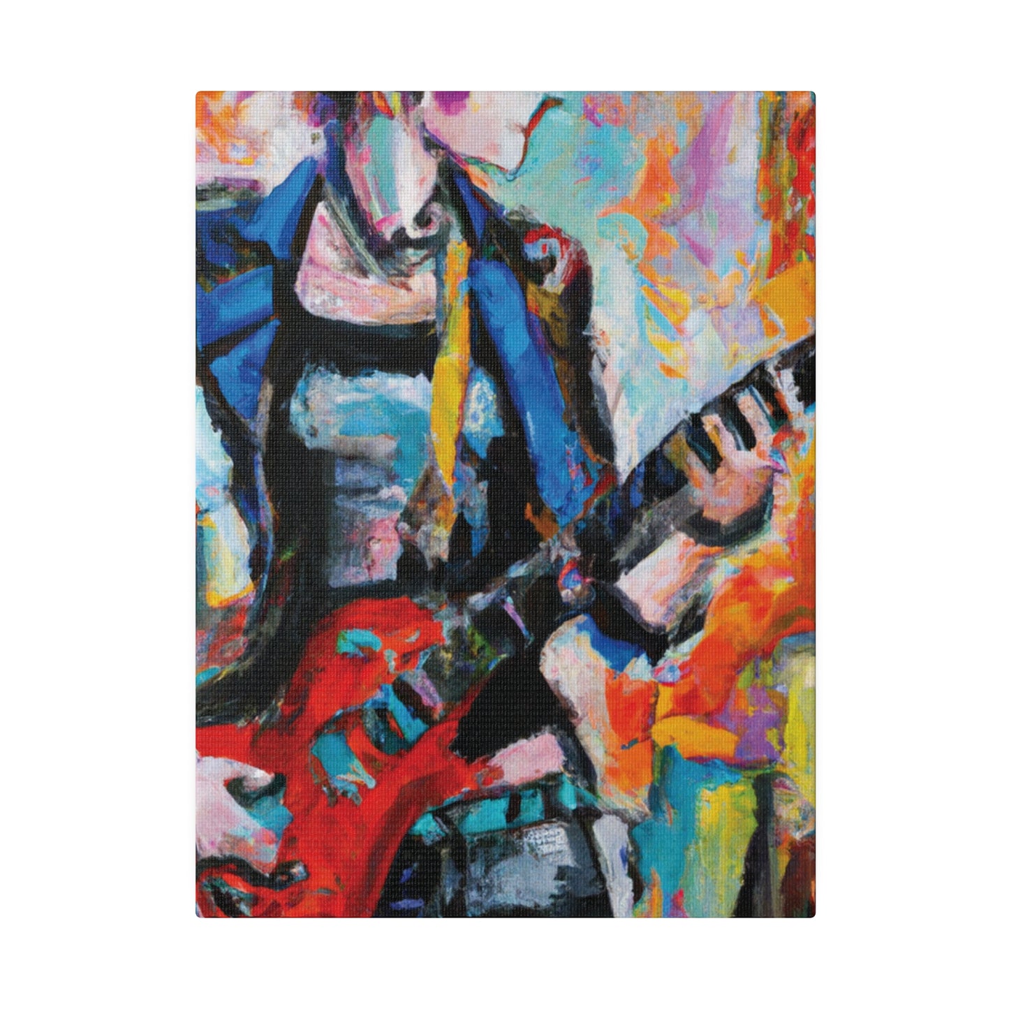 3278V - Rockstar Oil Painting Style Print | Poster | Home Decor | Wall Art | Music Art | Canvas