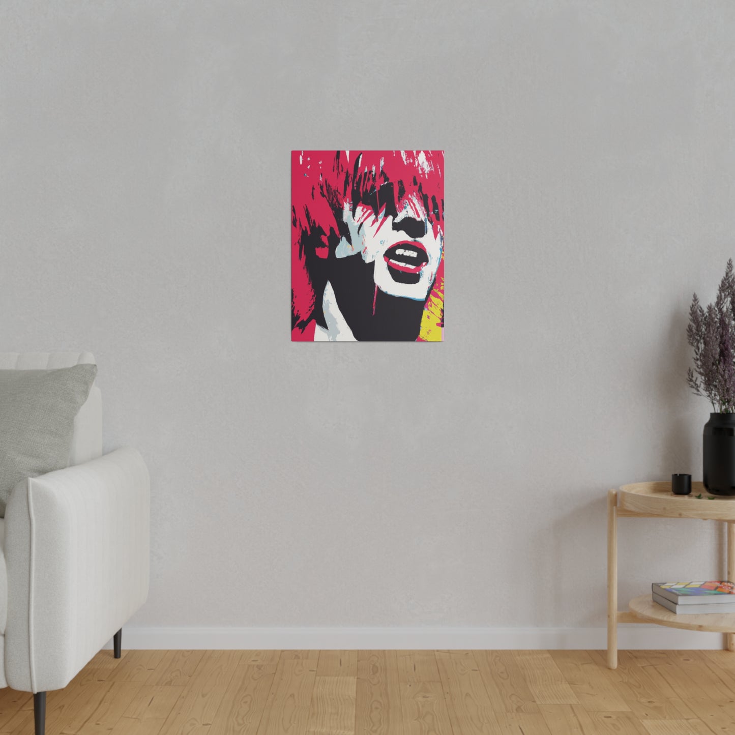8269P - Rockstar Painting Print | Face | Abstract | Poster | Home Decor | Wall Art | Music Art | Canvas