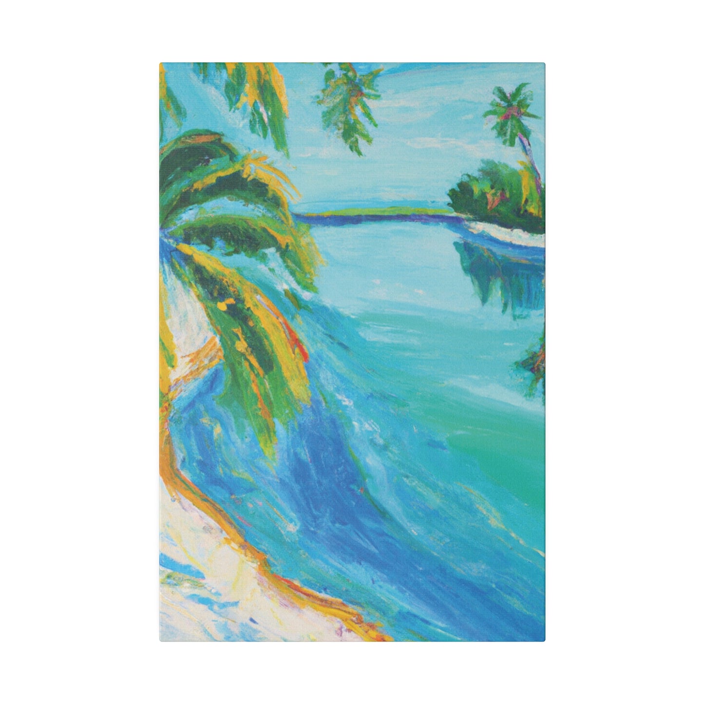 5339K - Bahamas Ocean Painting Print | Bahamas | Ocean | Beach | Poster | Home Decor | Wall Art | Canvas