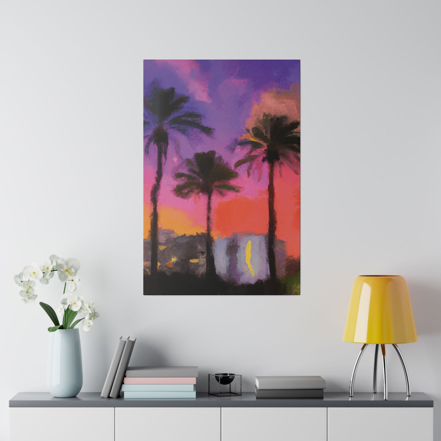 722V - Miami Beach Sunset Painting Print | Miami | Beach | Sunset | Poster | Home Decor | Wall Art | Canvas