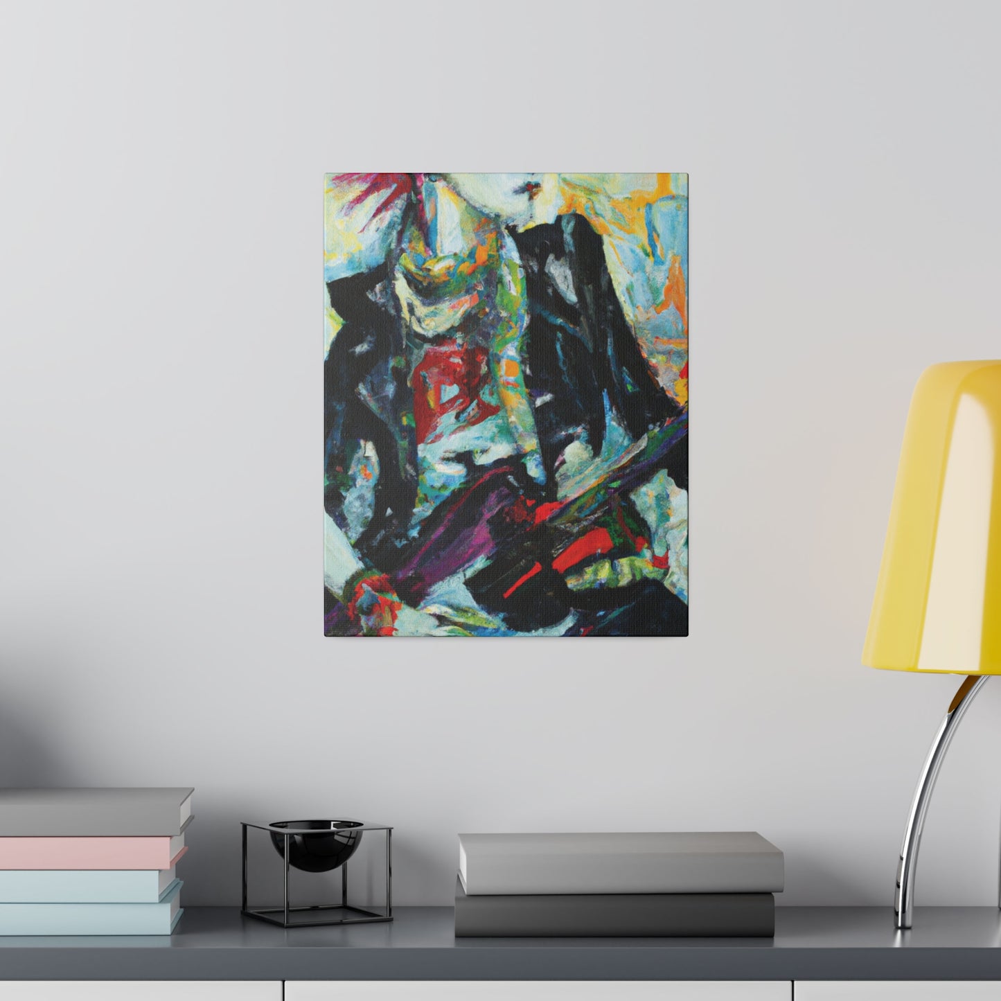8915H - Rockstar Oil Painting Style Print | Poster | Home Decor | Wall Art | Music Art | Canvas