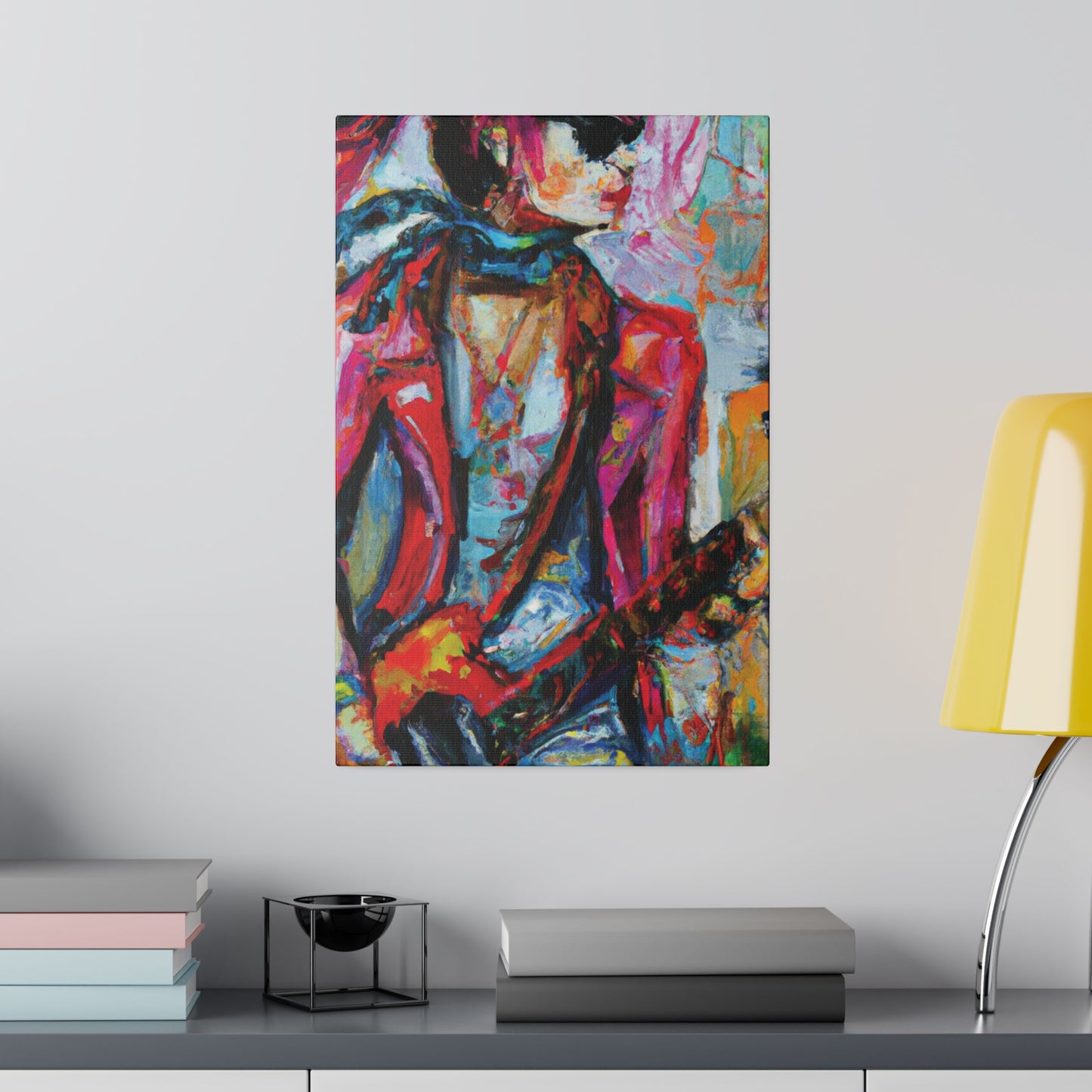 5694F - Rockstar Oil Painting Style Print | Poster | Home Decor | Wall Art | Music Art | Canvas