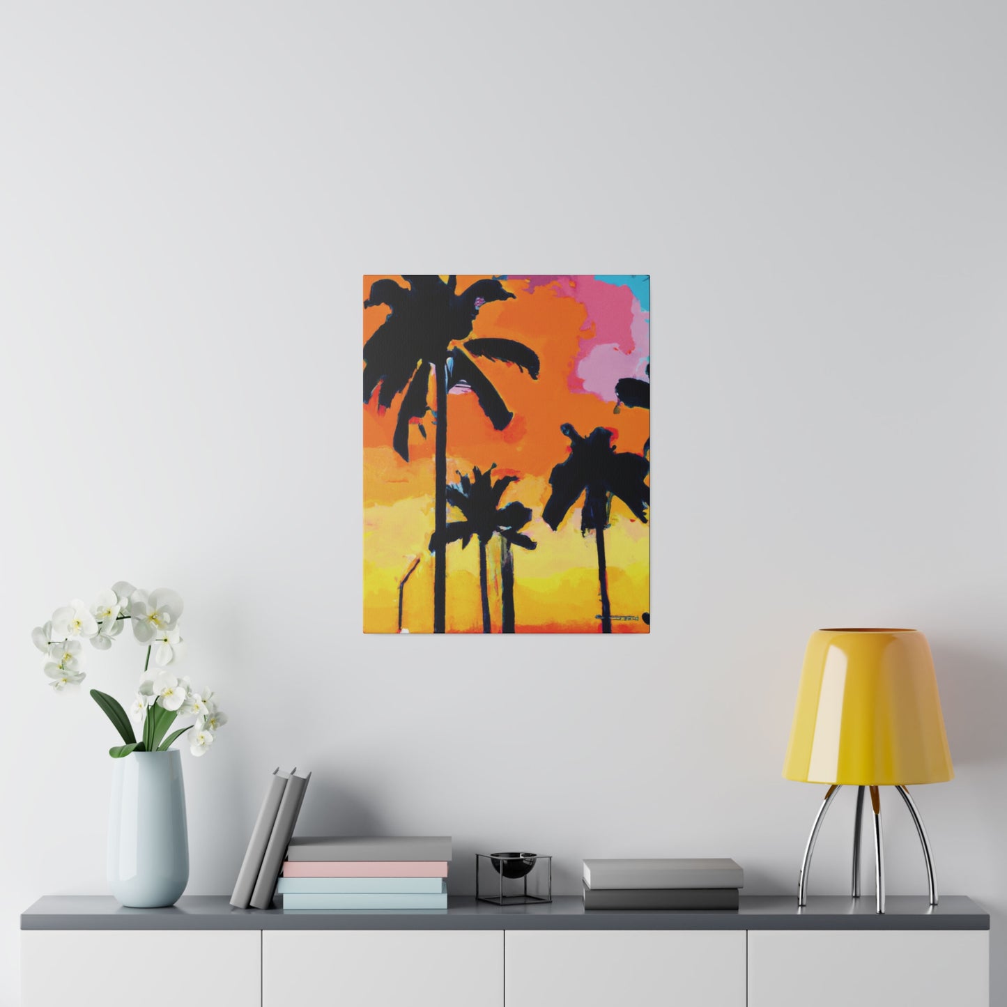 2956A - Miami Beach Sunset Painting Print | Miami | Beach | Sunset | Poster | Home Decor | Wall Art | Canvas