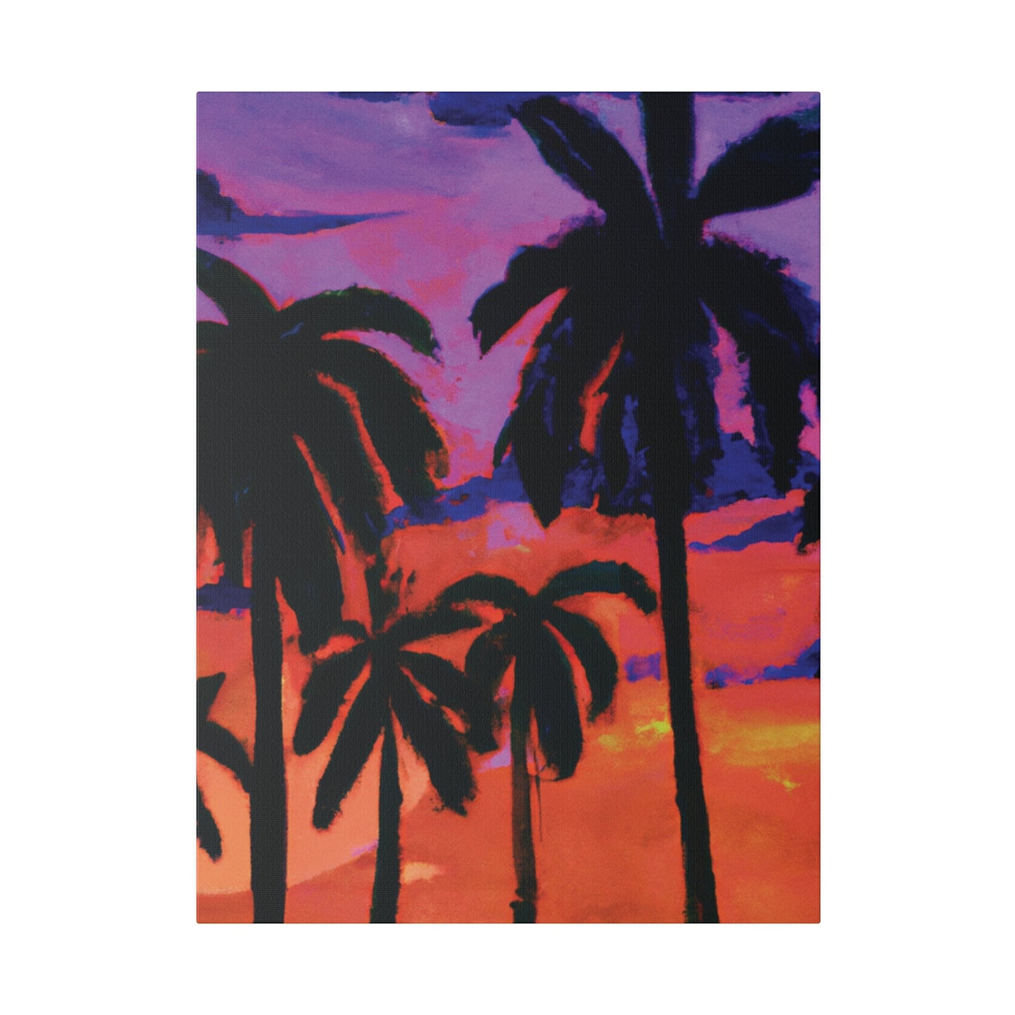 8314G - Miami Beach Sunset Painting Print | Miami | Beach | Sunset | Poster | Home Decor | Wall Art | Canvas