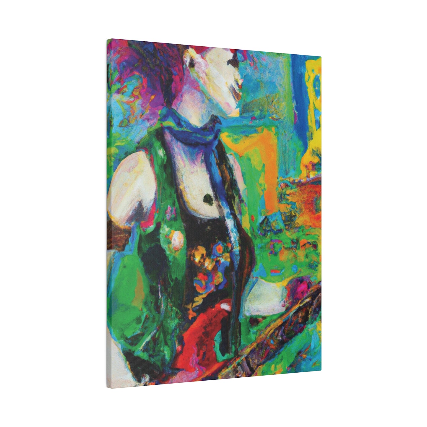 3467C - Rockstar Oil Painting Style Print | Poster | Home Decor | Wall Art | Music Art | Canvas