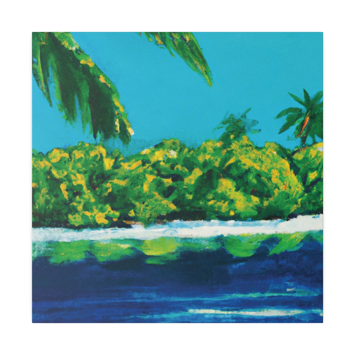 2473X - Bahamas Ocean Painting Print | Bahamas | Ocean | Beach | Poster | Home Decor | Wall Art | Canvas