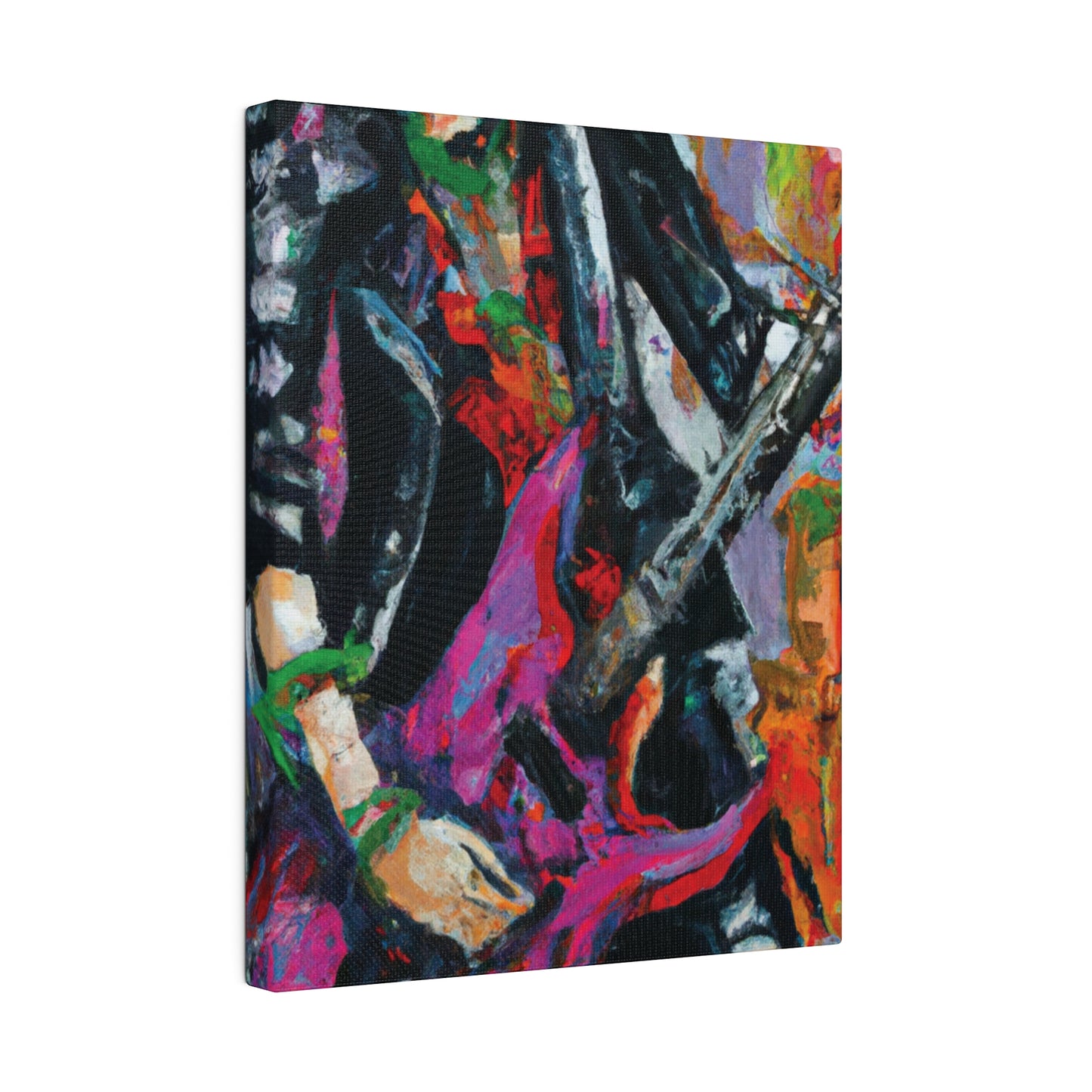 3622Z - Rockstar Oil Painting Style Print | Poster | Home Decor | Wall Art | Music Art | Canvas