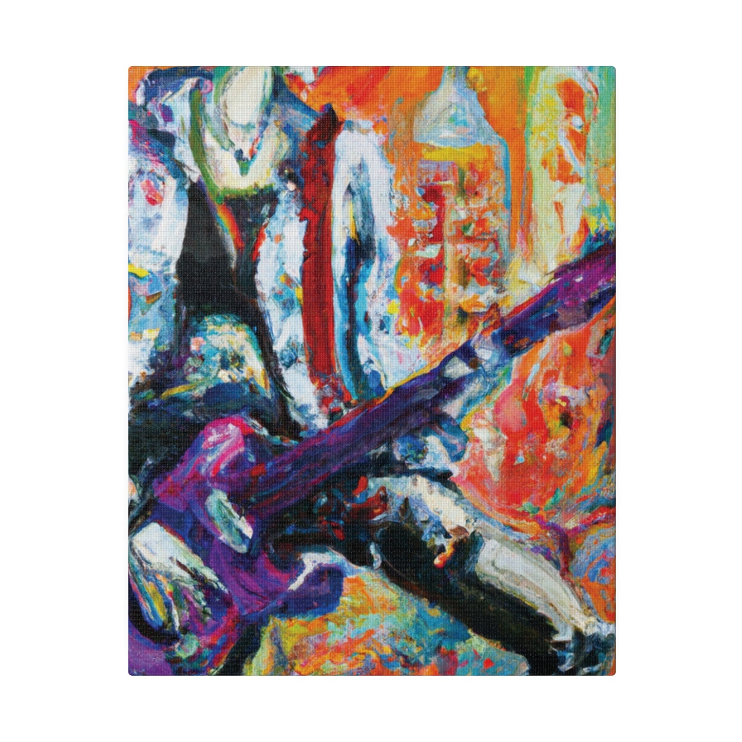 6891P - Rockstar Oil Painting Style Print | Poster | Home Decor | Wall Art | Music Art | Canvas