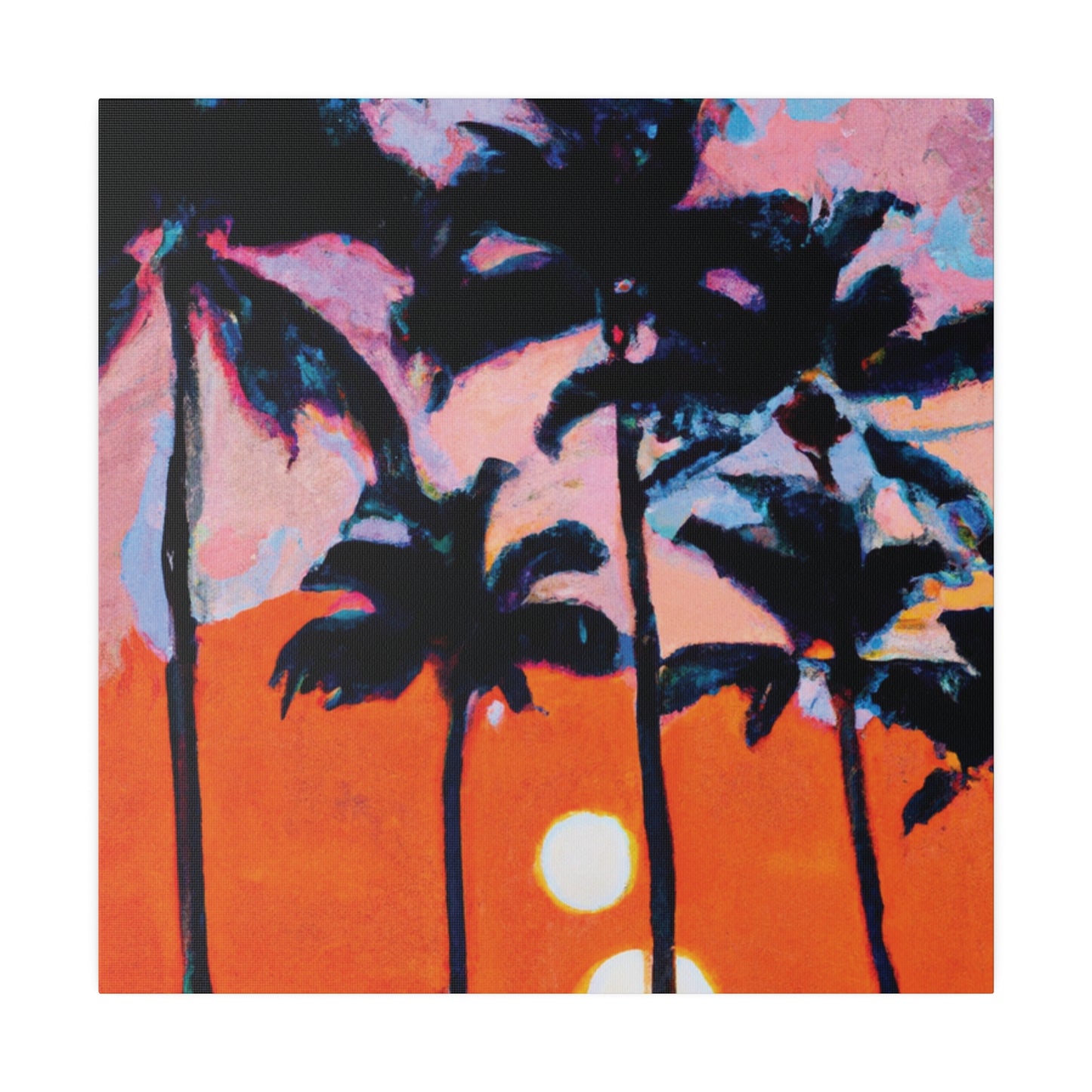 5347Z - Miami Beach Sunset Painting Print | Miami | Beach | Sunset | Poster | Home Decor | Wall Art | Canvas