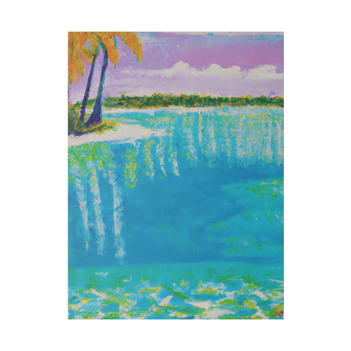 4568K - Bahamas Ocean Painting Print | Bahamas | Ocean | Beach | Poster | Home Decor | Wall Art | Canvas