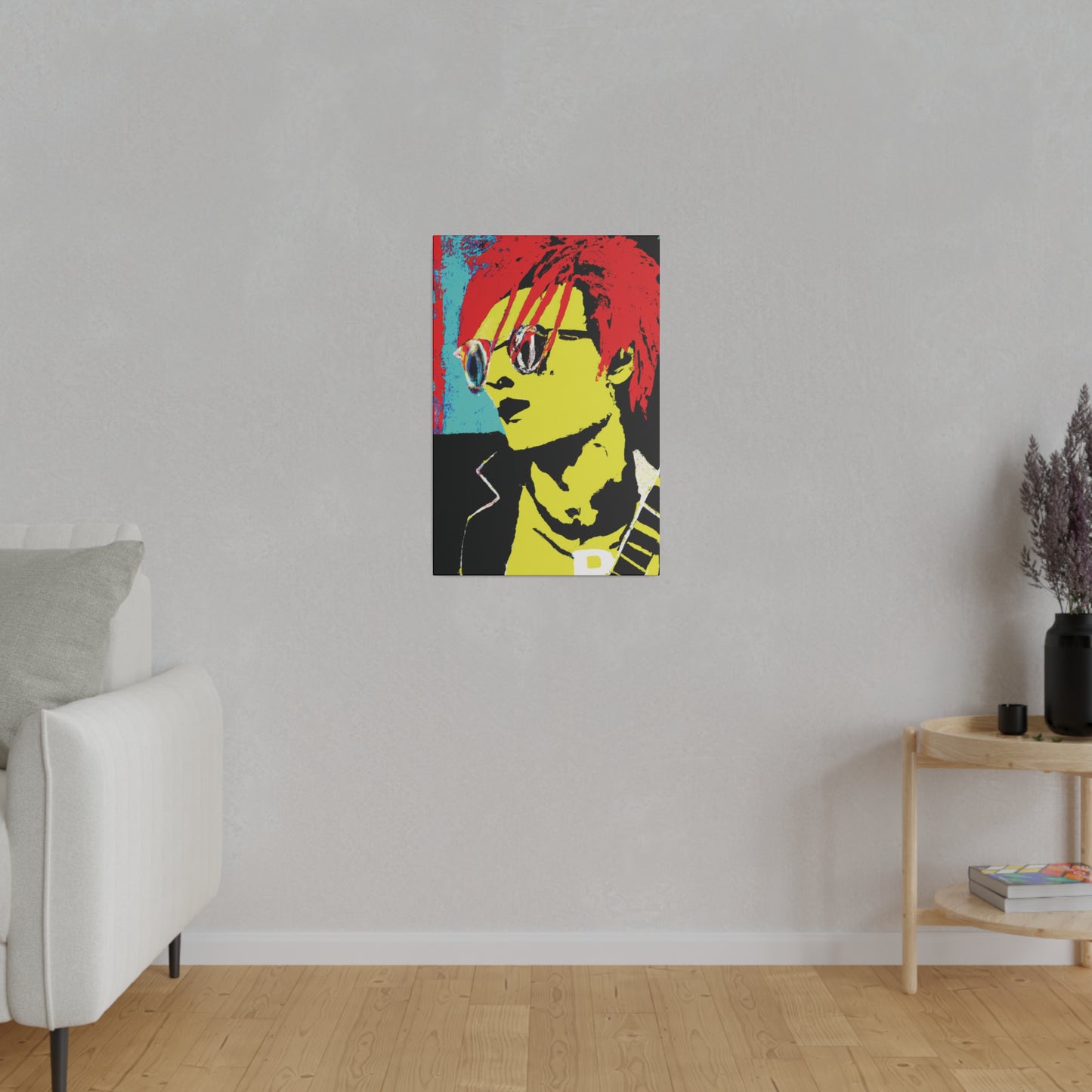 7012P - Rockstar Painting Print | Face | Abstract | Poster | Home Decor | Wall Art | Music Art | Canvas