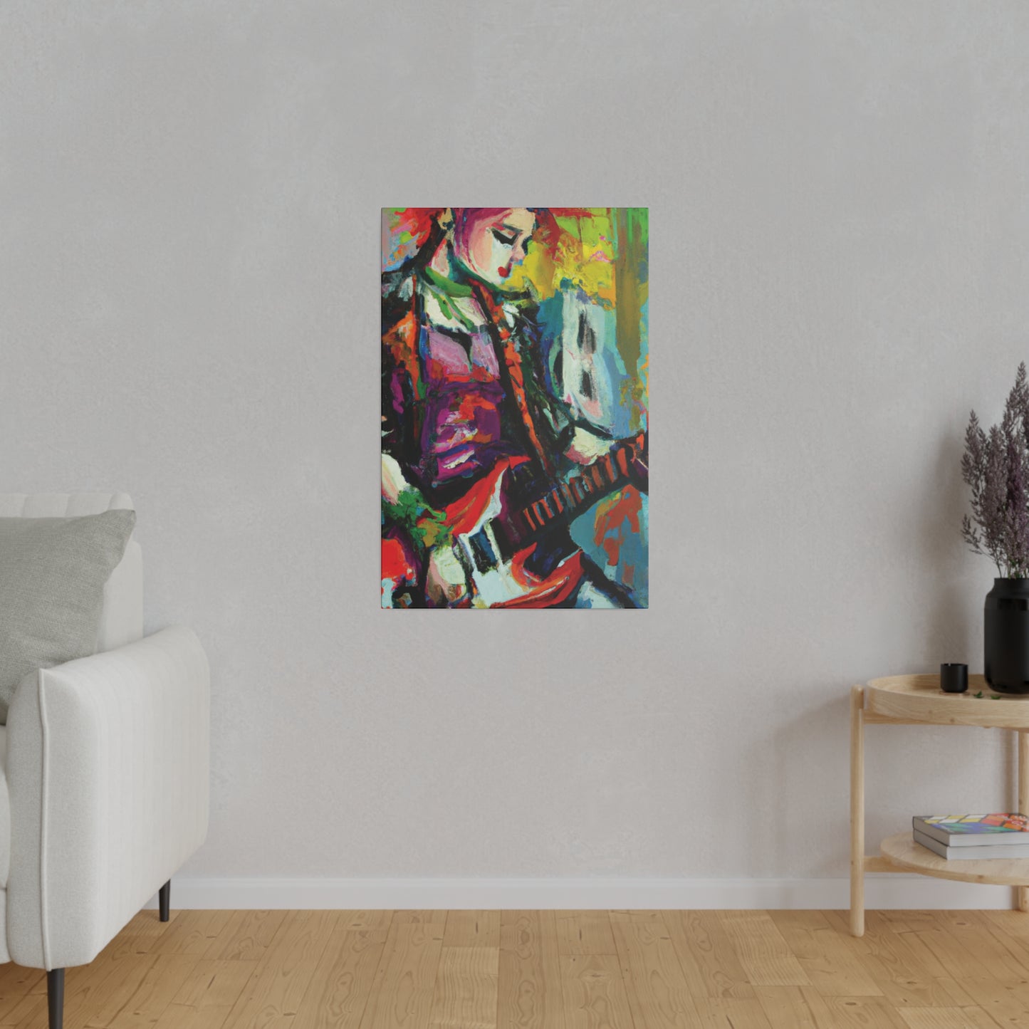 2671G - Rockstar Oil Painting Style Print | Poster | Home Decor | Wall Art | Music Art | Canvas