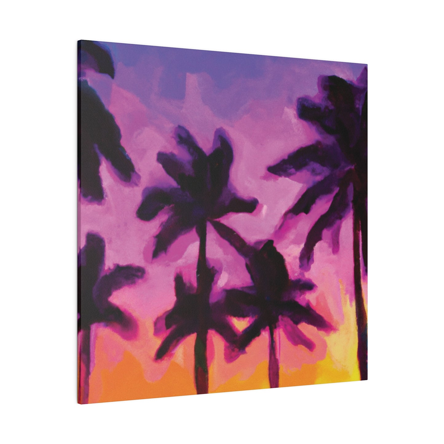 7395T - Miami Beach Sunset Painting Print | Miami | Beach | Sunset | Poster | Home Decor | Wall Art | Canvas