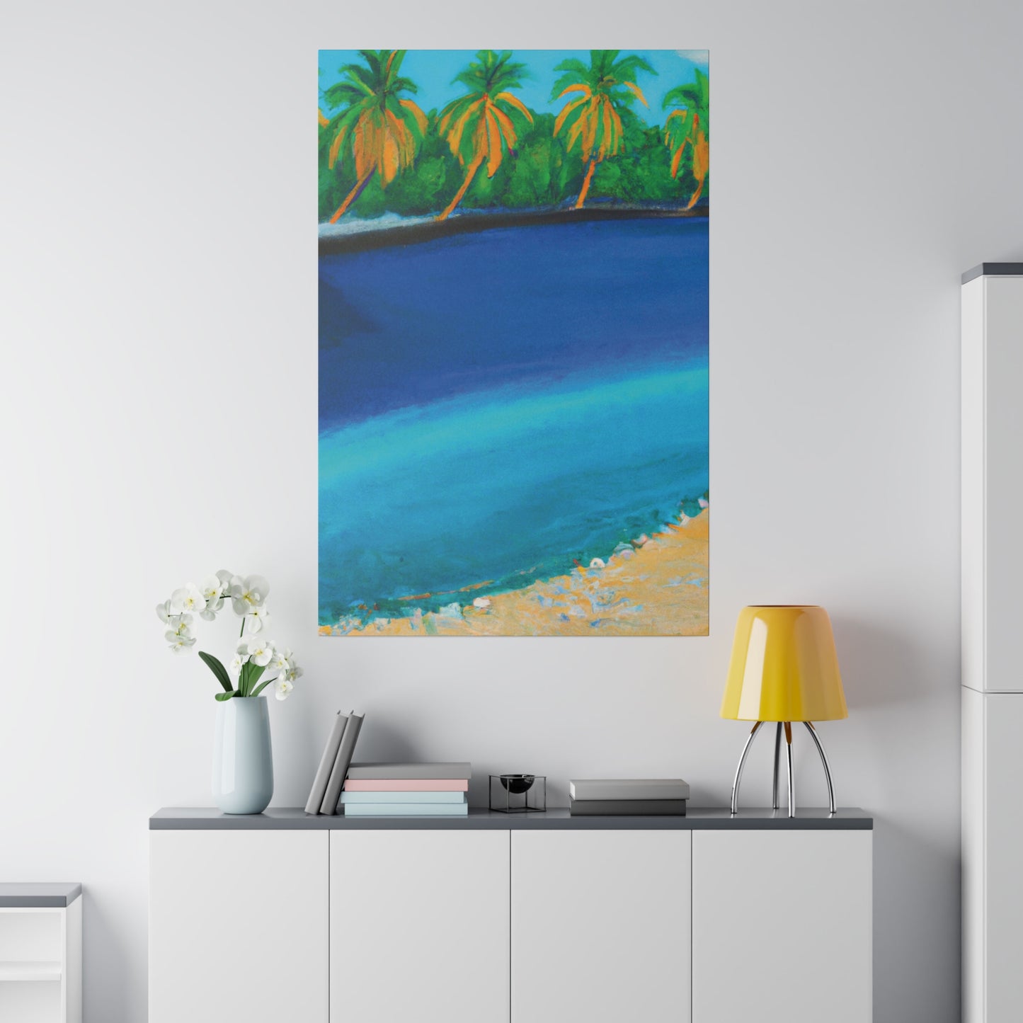 4195T - Bahamas Ocean Painting Print | Bahamas | Ocean | Beach | Poster | Home Decor | Wall Art | Canvas