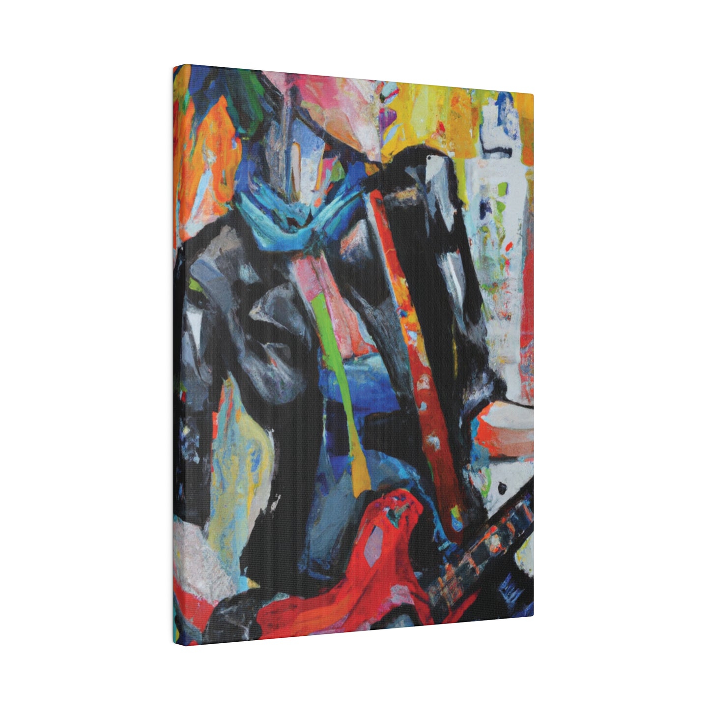 3614G - Rockstar Oil Painting Style Print | Poster | Home Decor | Wall Art | Music Art | Canvas