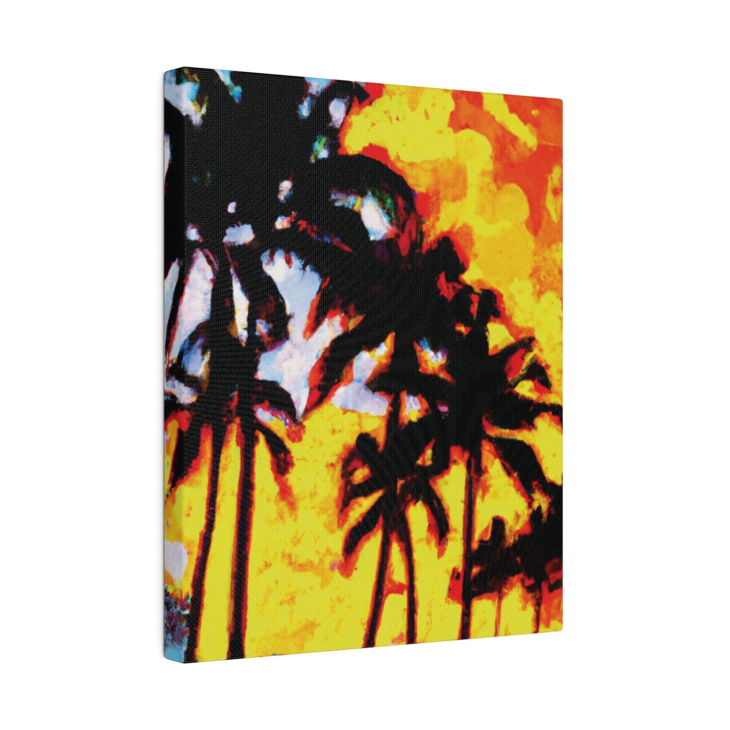 7248Q - Miami Beach Sunset Painting Print | Miami | Beach | Sunset | Poster | Home Decor | Wall Art | Canvas