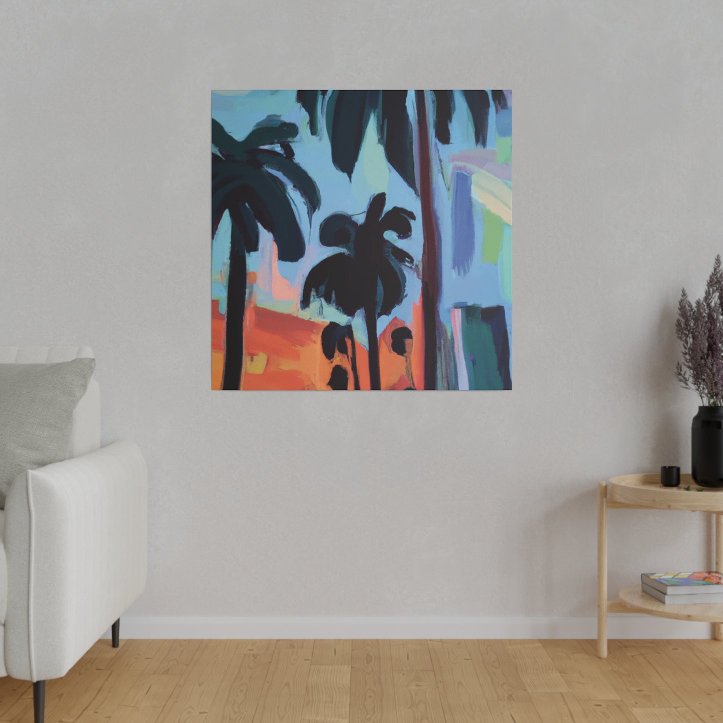 3524Z - Miami Beach Sunset Painting Print | Miami | Beach | Sunset | Poster | Home Decor | Wall Art | Canvas