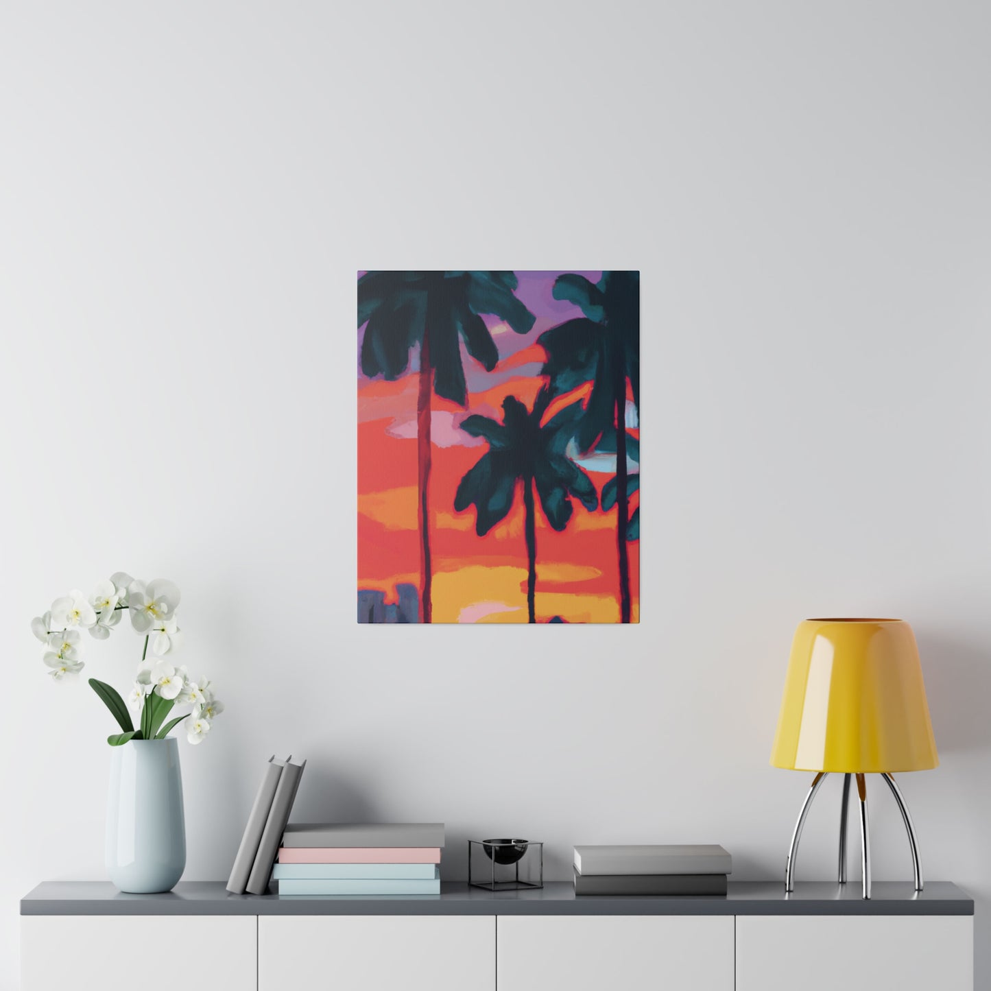 8175T - Miami Beach Sunset Painting Print | Miami | Beach | Sunset | Poster | Home Decor | Wall Art | Canvas