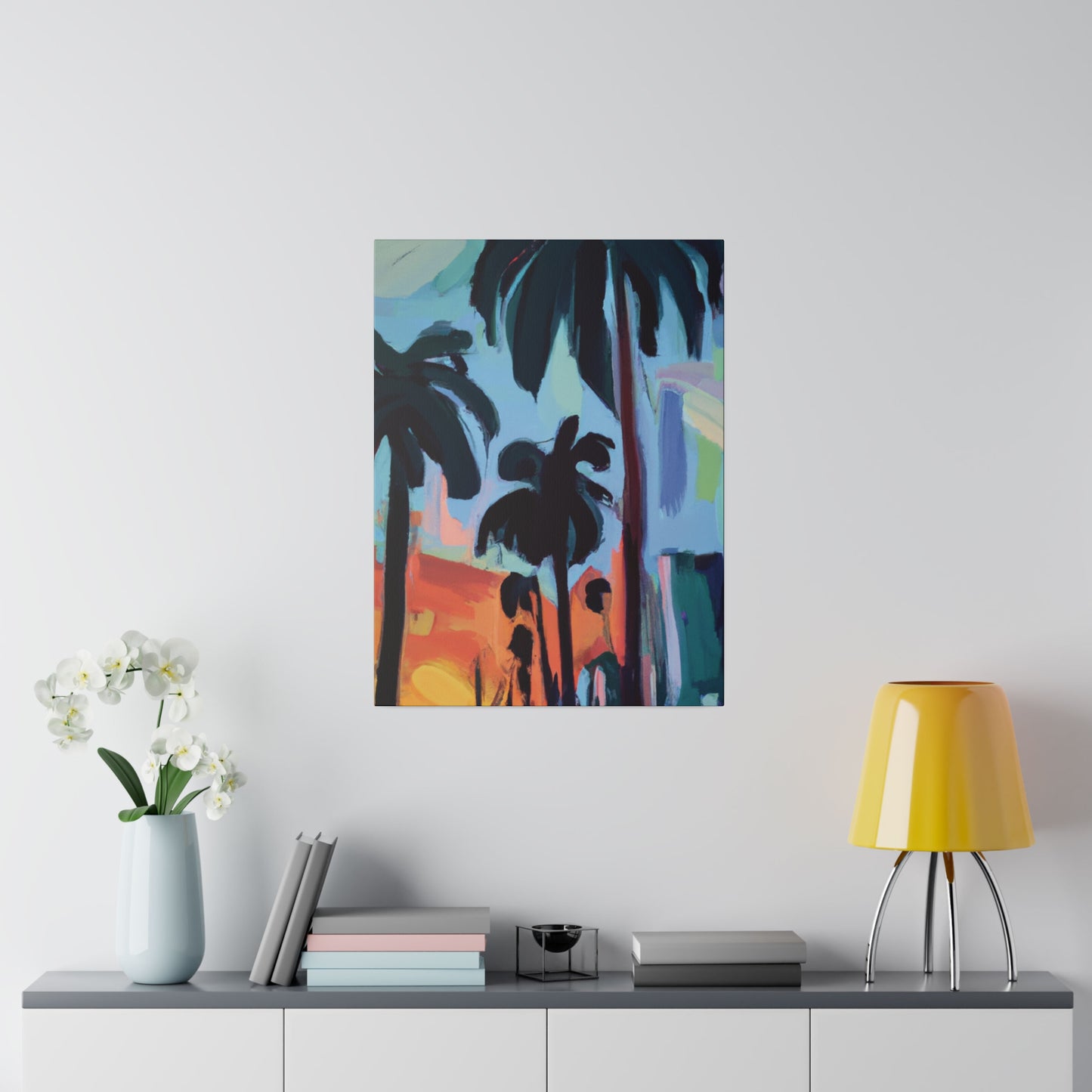 3524Z - Miami Beach Sunset Painting Print | Miami | Beach | Sunset | Poster | Home Decor | Wall Art | Canvas