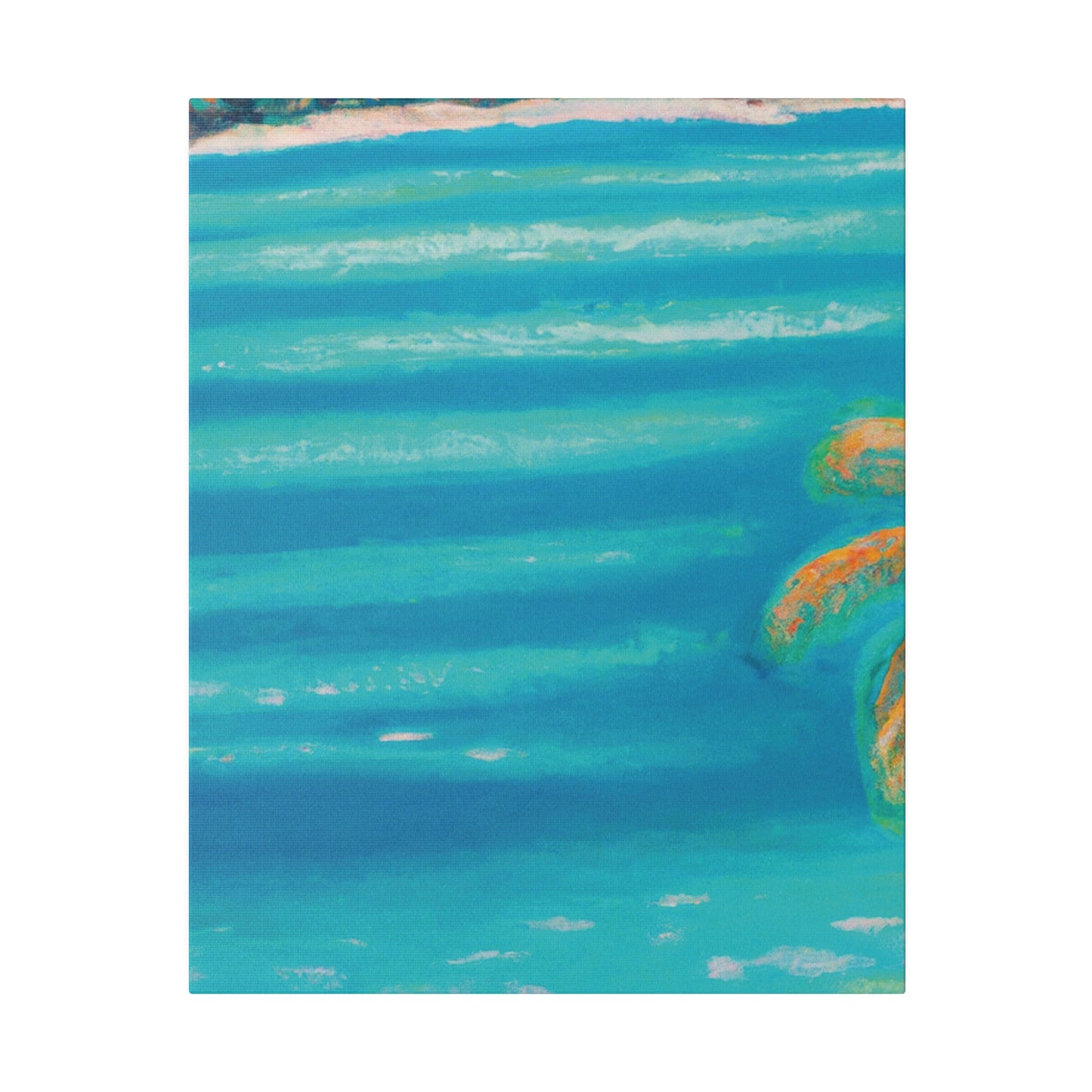 8745H - Bahamas Ocean Painting Print | Bahamas | Ocean | Beach | Poster | Home Decor | Wall Art | Canvas