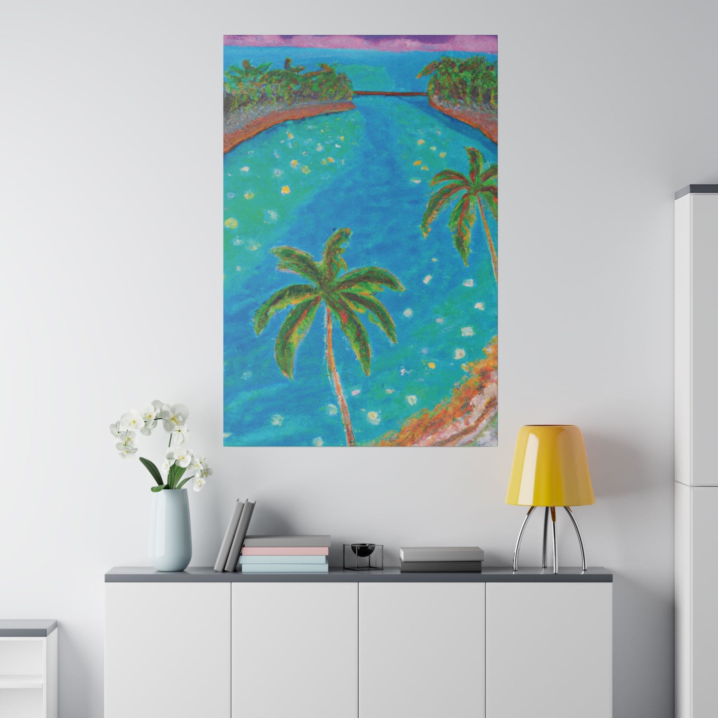 3827C - Bahamas Ocean Painting Print | Bahamas | Ocean | Beach | Poster | Home Decor | Wall Art | Canvas