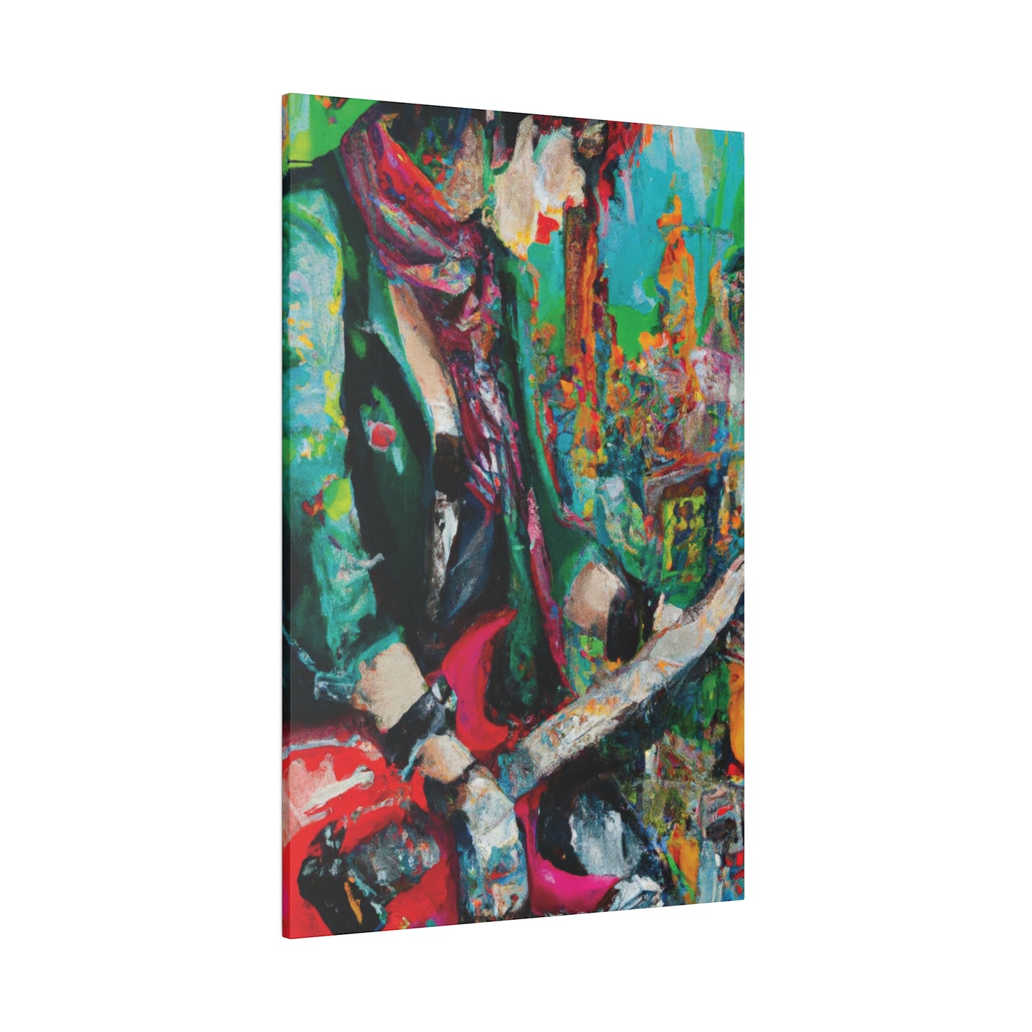 8679Y - Rockstar Oil Painting Style Print | Poster | Home Decor | Wall Art | Music Art | Canvas