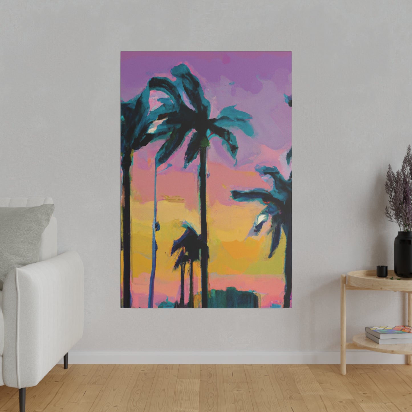 510K - Miami Beach Sunset Painting Print | Miami | Beach | Sunset | Poster | Home Decor | Wall Art | Canvas