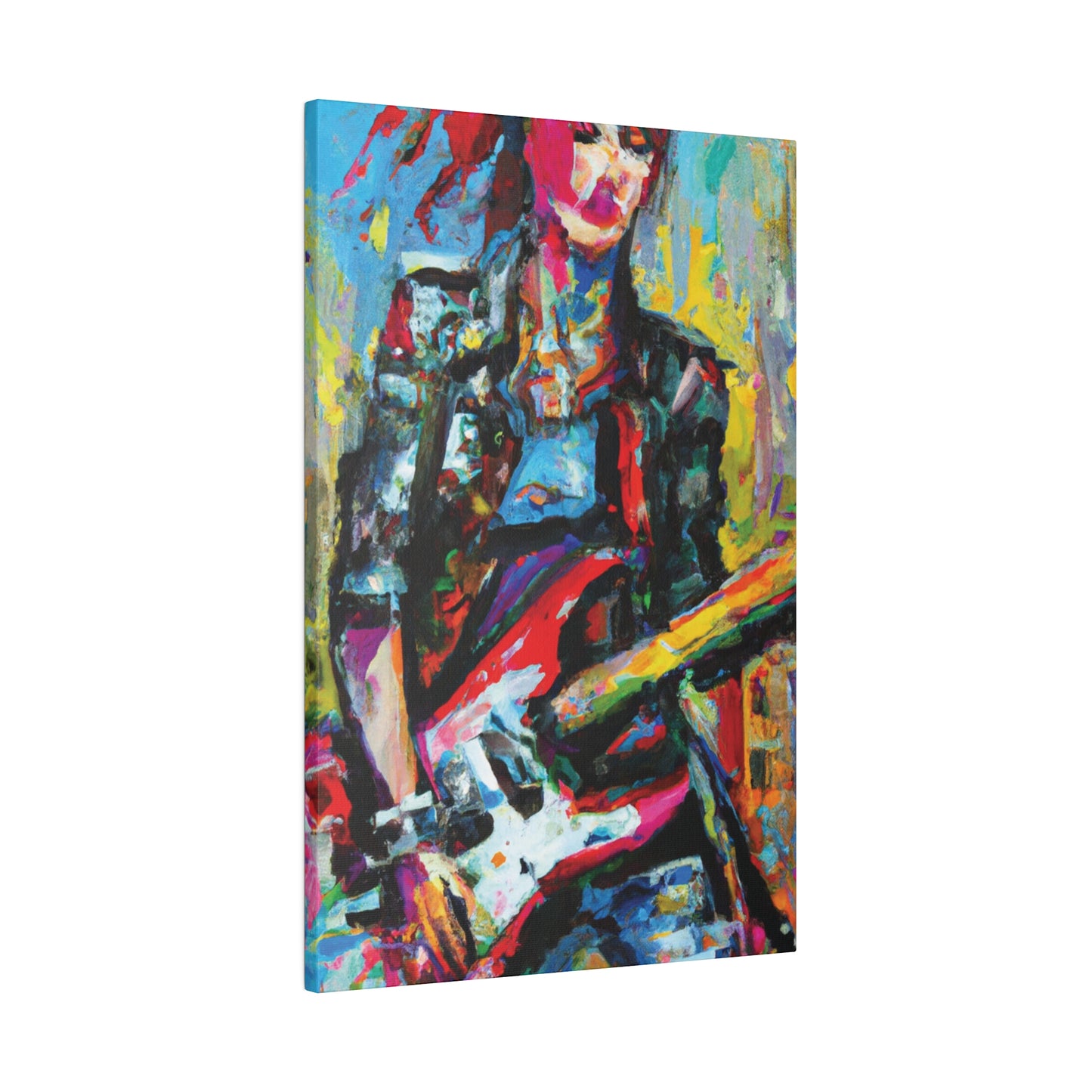 9010O - Rockstar Oil Painting Style Print | Poster | Home Decor | Wall Art | Music Art | Canvas