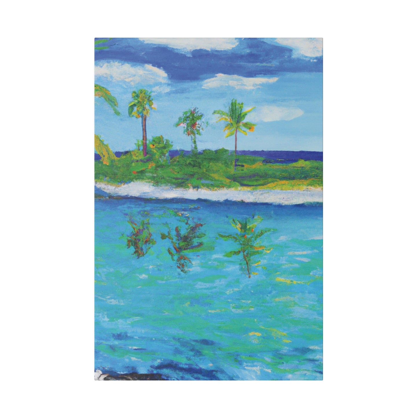 7382P - Bahamas Ocean Painting Print | Bahamas | Ocean | Beach | Poster | Home Decor | Wall Art | Canvas