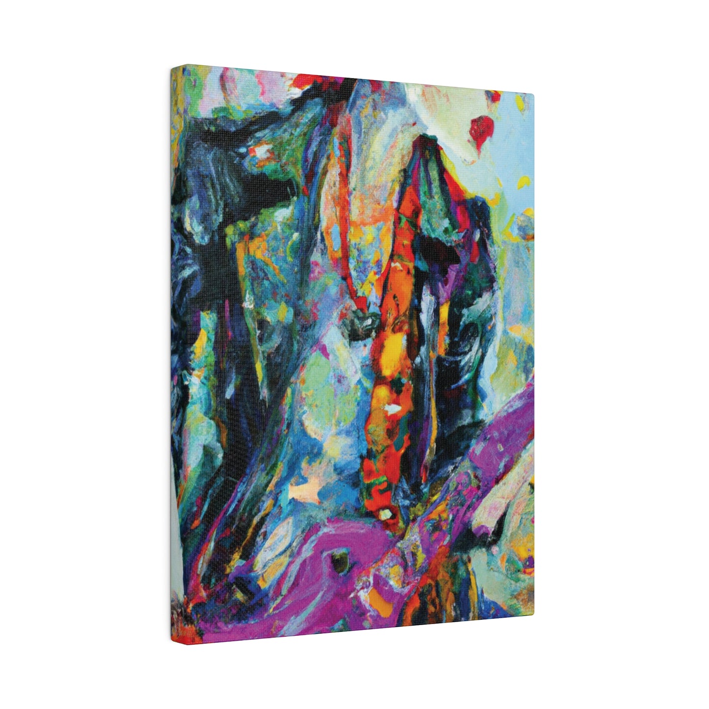 9351Q - Rockstar Oil Painting Style Print | Poster | Home Decor | Wall Art | Music Art | Canvas