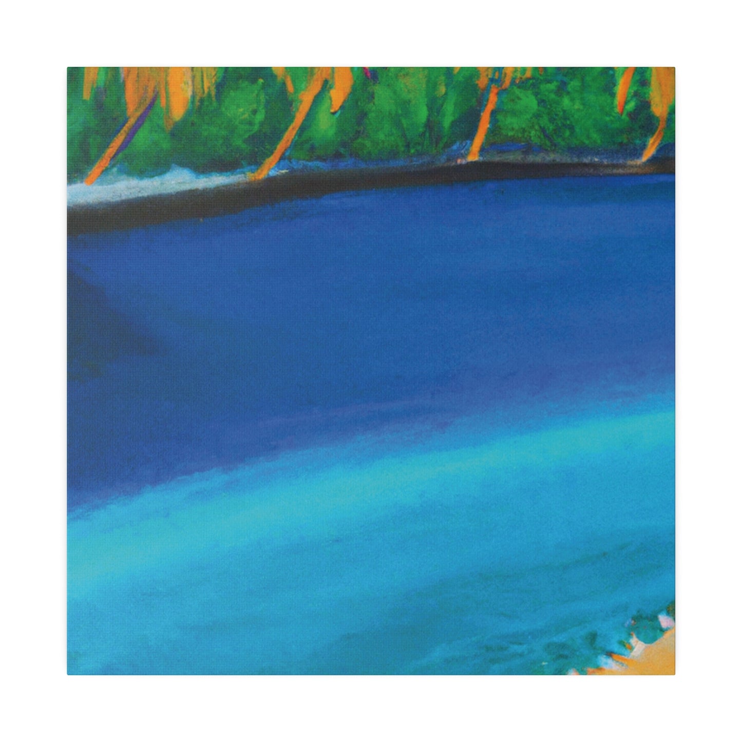 4195T - Bahamas Ocean Painting Print | Bahamas | Ocean | Beach | Poster | Home Decor | Wall Art | Canvas