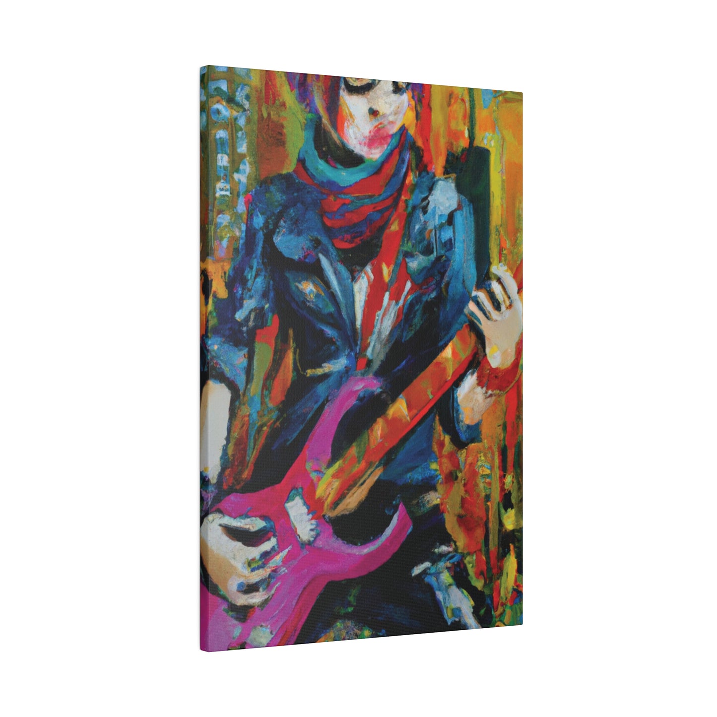 6226G - Rockstar Oil Painting Style Print | Poster | Home Decor | Wall Art | Music Art | Canvas