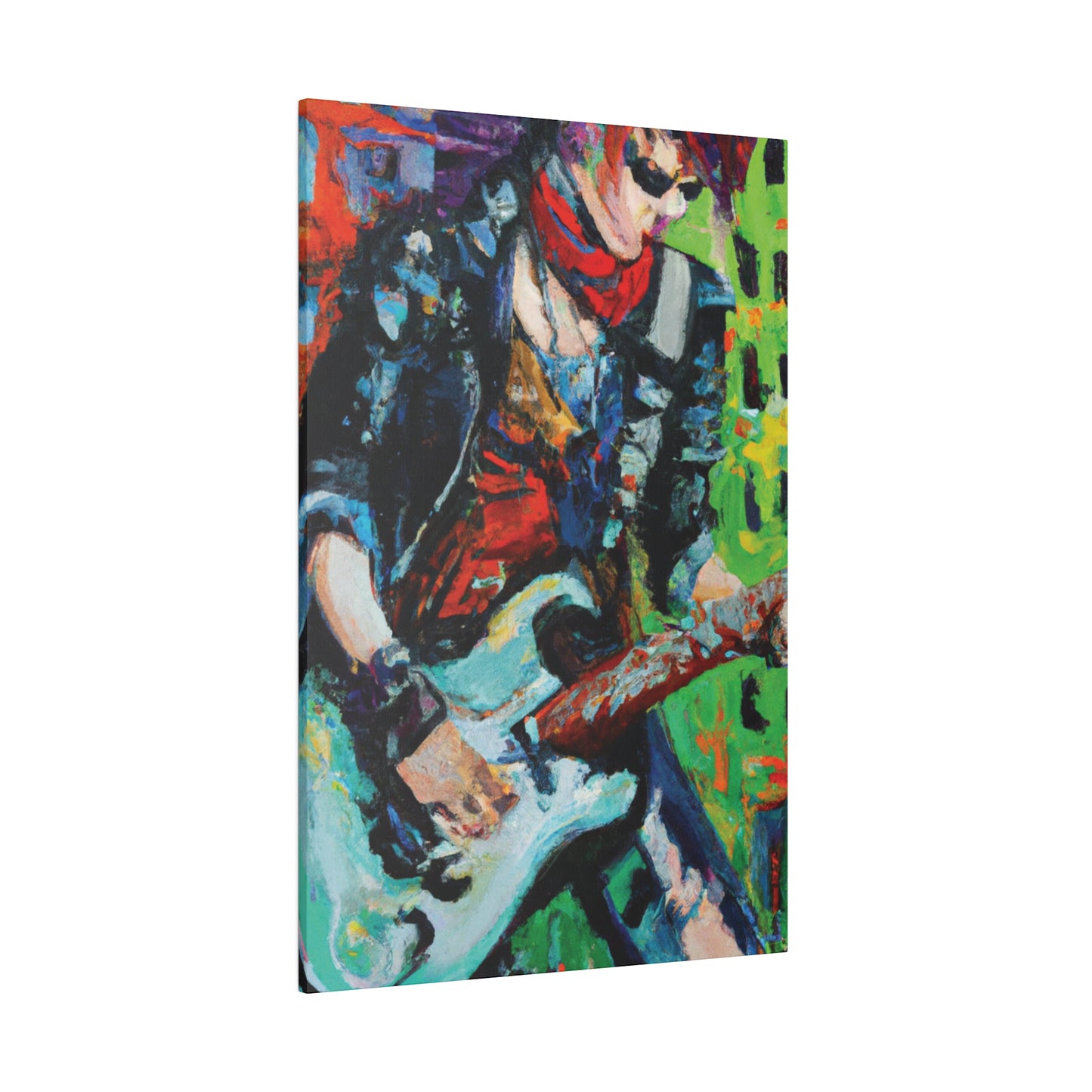 4485G - Rockstar Oil Painting Style Print | Poster | Home Decor | Wall Art | Music Art | Canvas