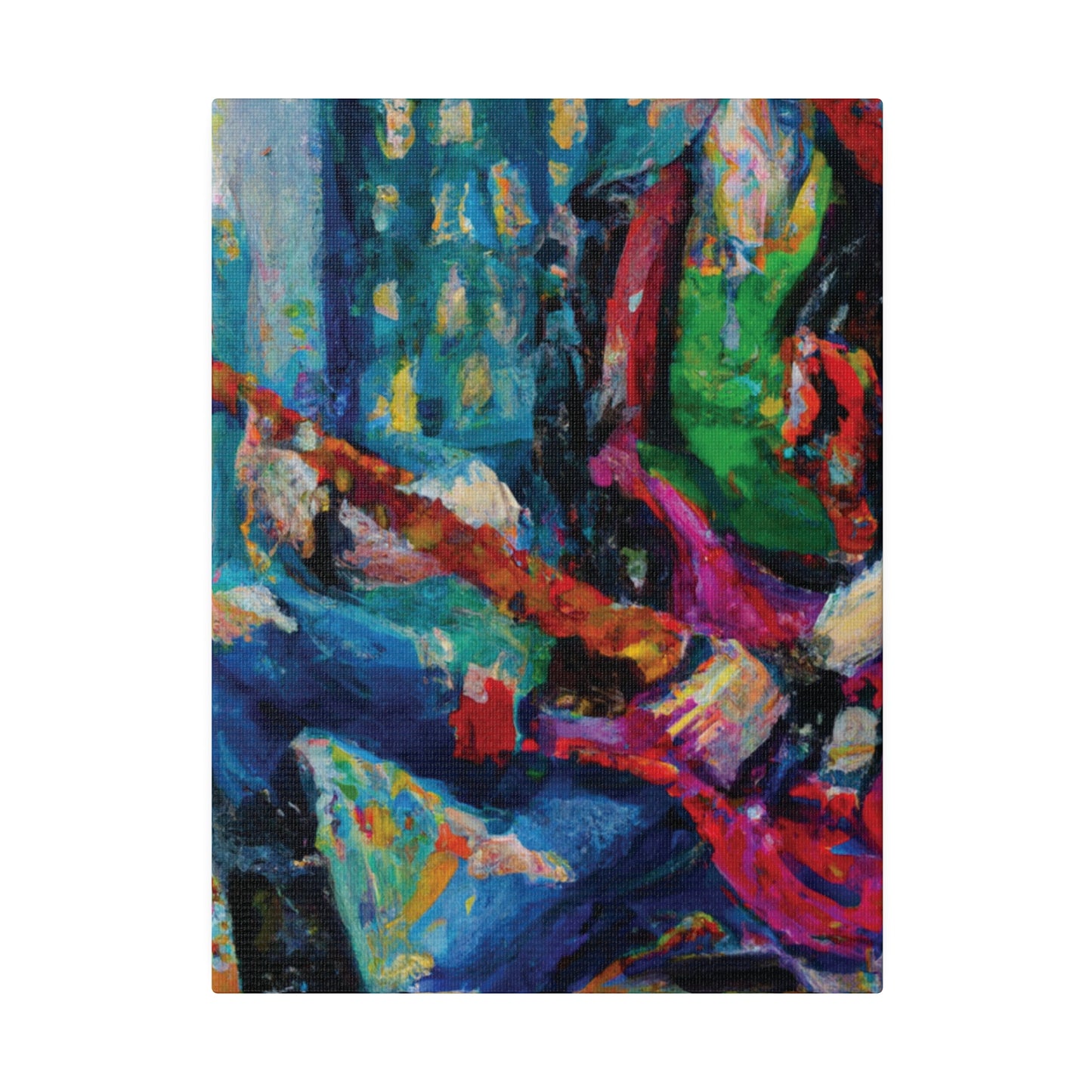 5937P - Rockstar Oil Painting Style Print | Poster | Home Decor | Wall Art | Music Art | Canvas