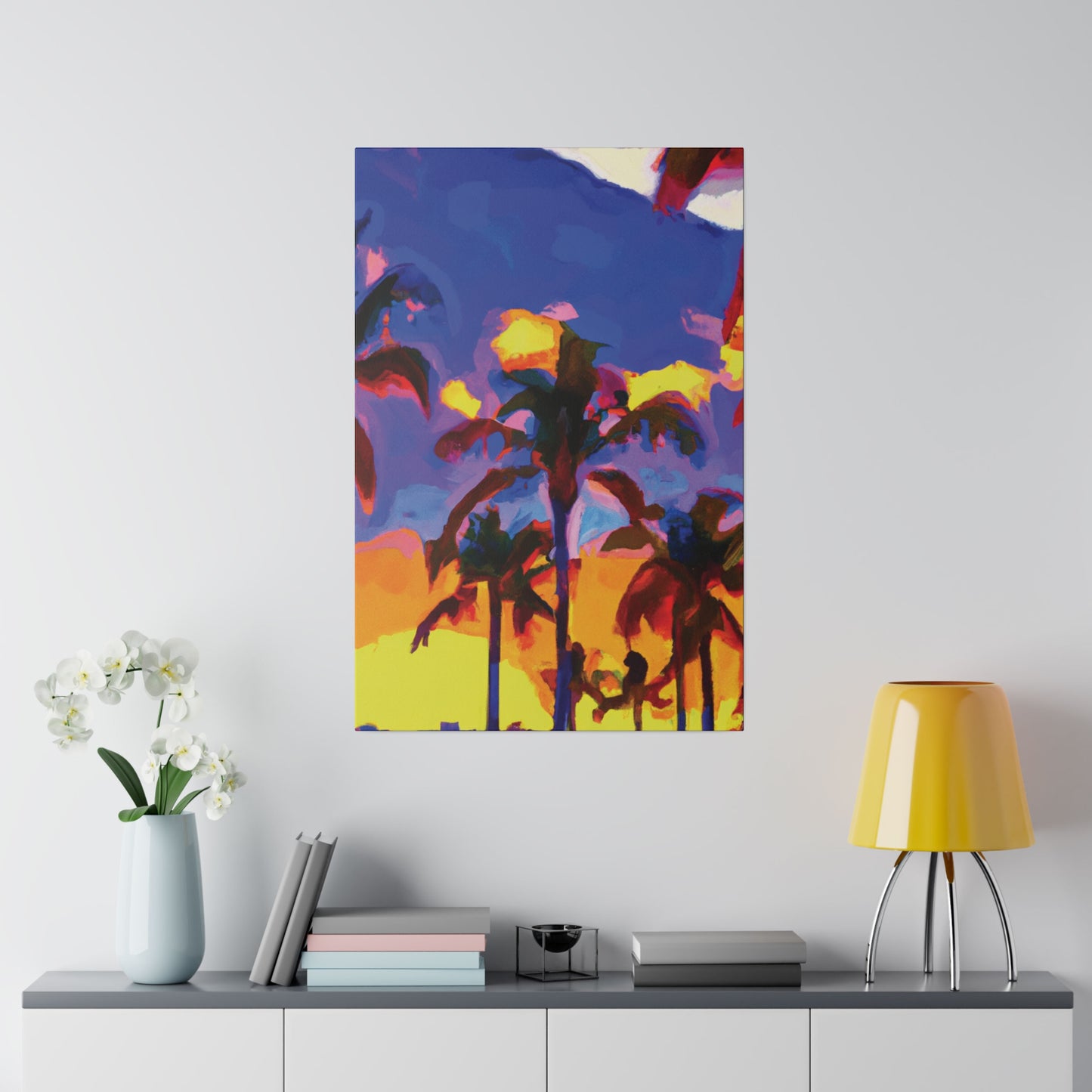 3162U - Miami Beach Sunset Painting Print | Miami | Beach | Sunset | Poster | Home Decor | Wall Art | Canvas