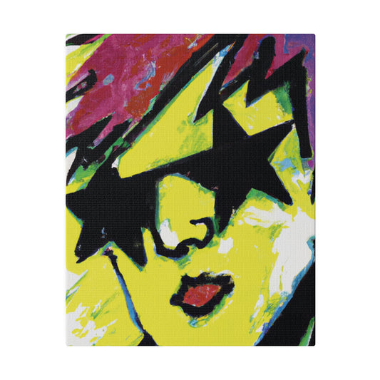 7497H - Rockstar Painting Print | Face | Abstract | Poster | Home Decor | Wall Art | Music Art | Canvas