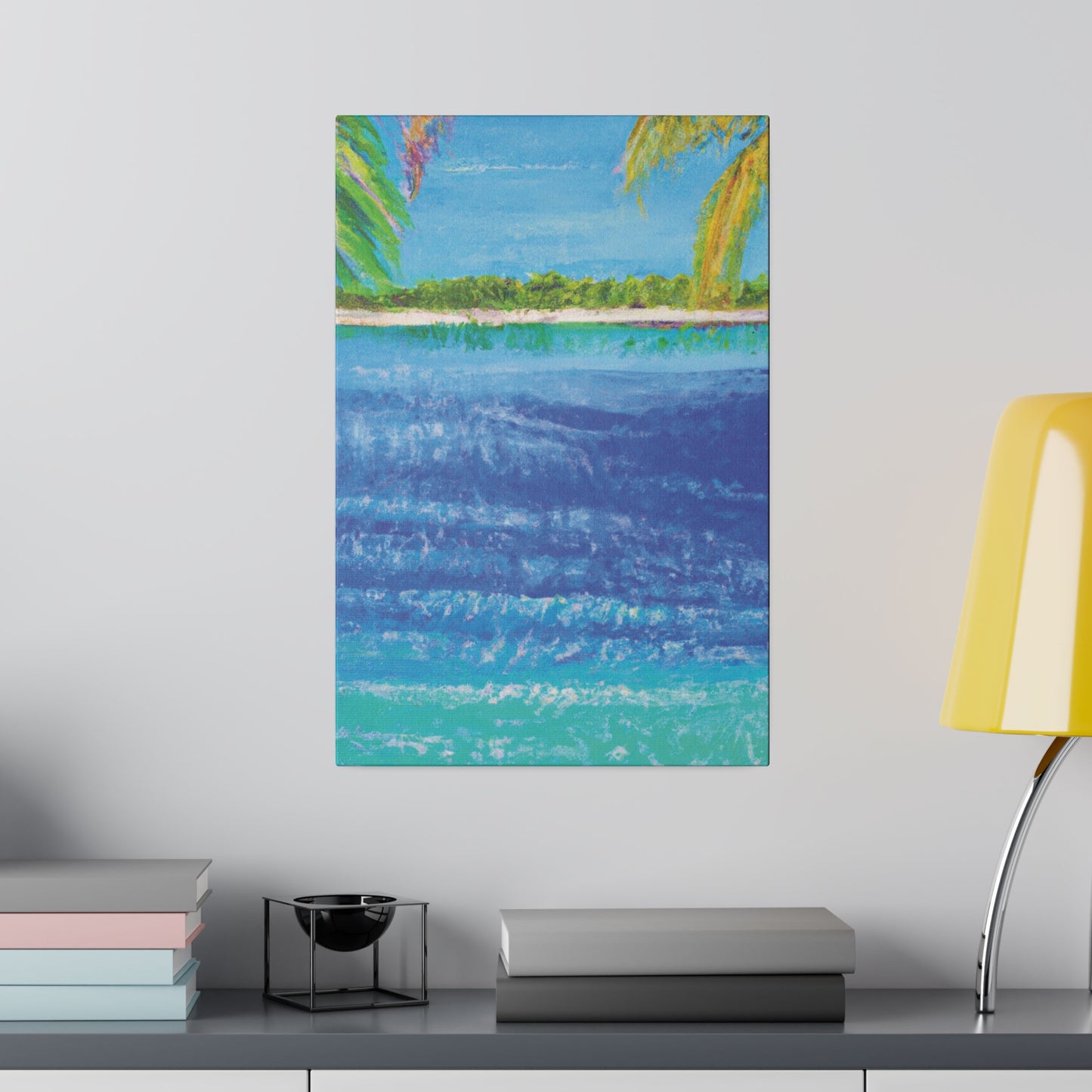 5045T - Bahamas Ocean Painting Print | Bahamas | Ocean | Beach | Poster | Home Decor | Wall Art | Canvas