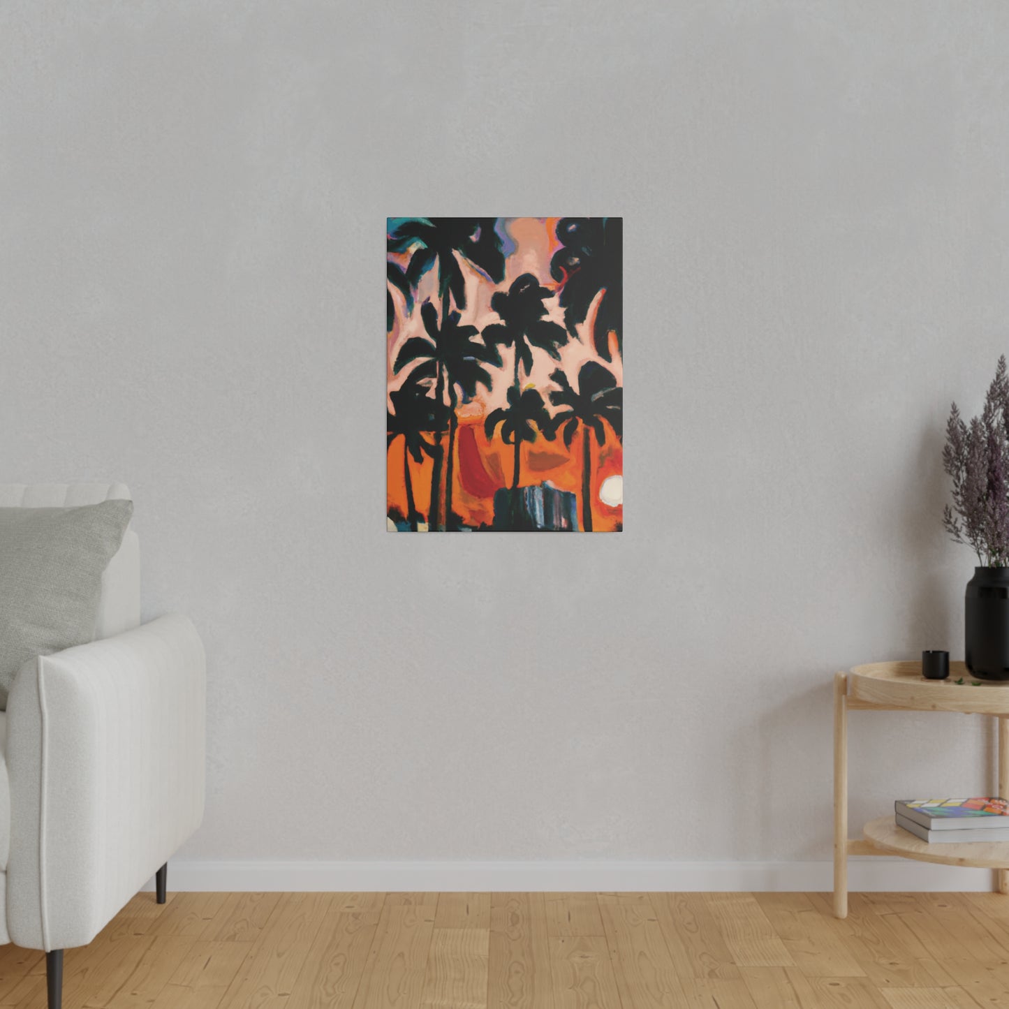 4317T - Miami Beach Sunset Painting Print | Miami | Beach | Sunset | Poster | Home Decor | Wall Art | Canvas