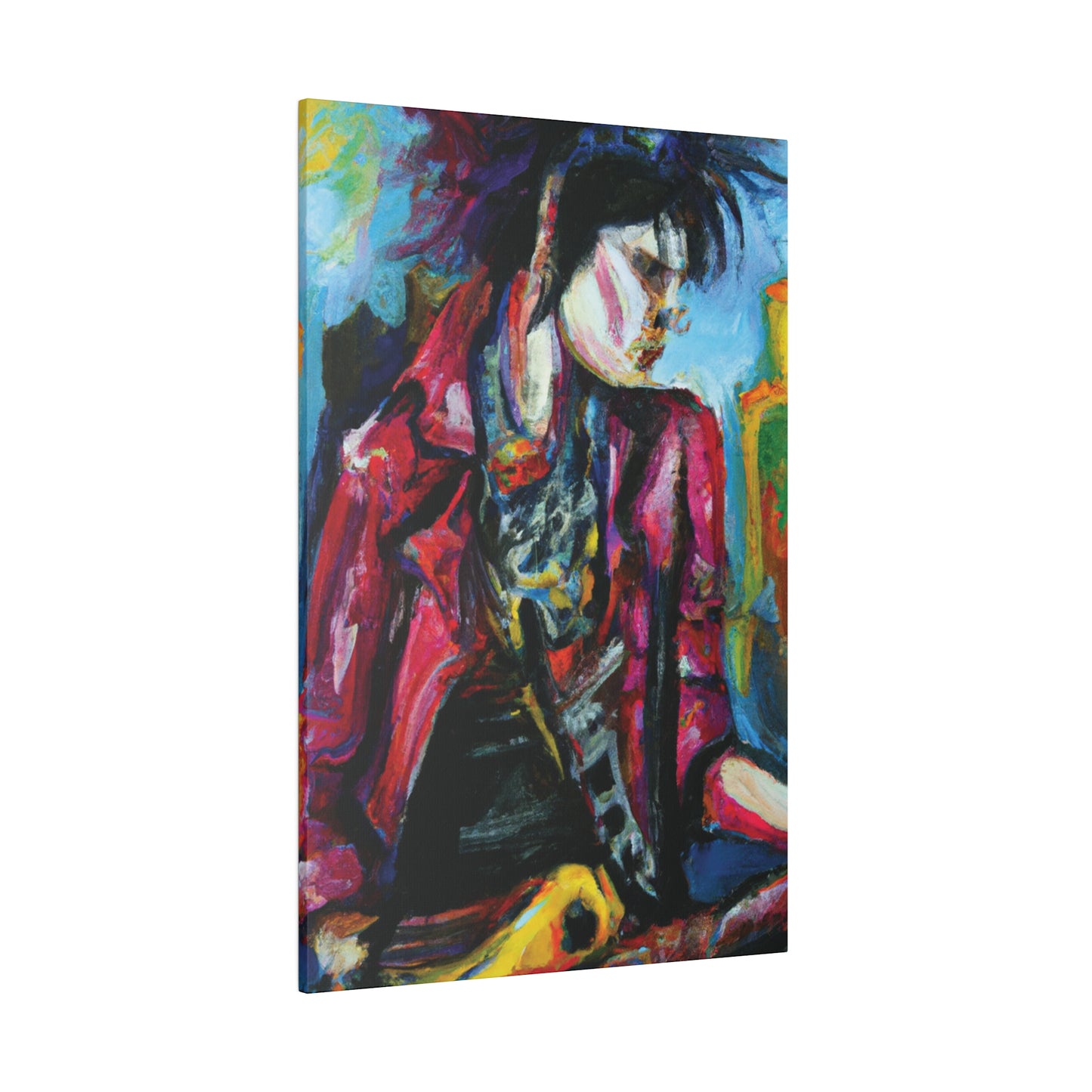 7152R - Rockstar Oil Painting Style Print | Poster | Home Decor | Wall Art | Music Art | Canvas