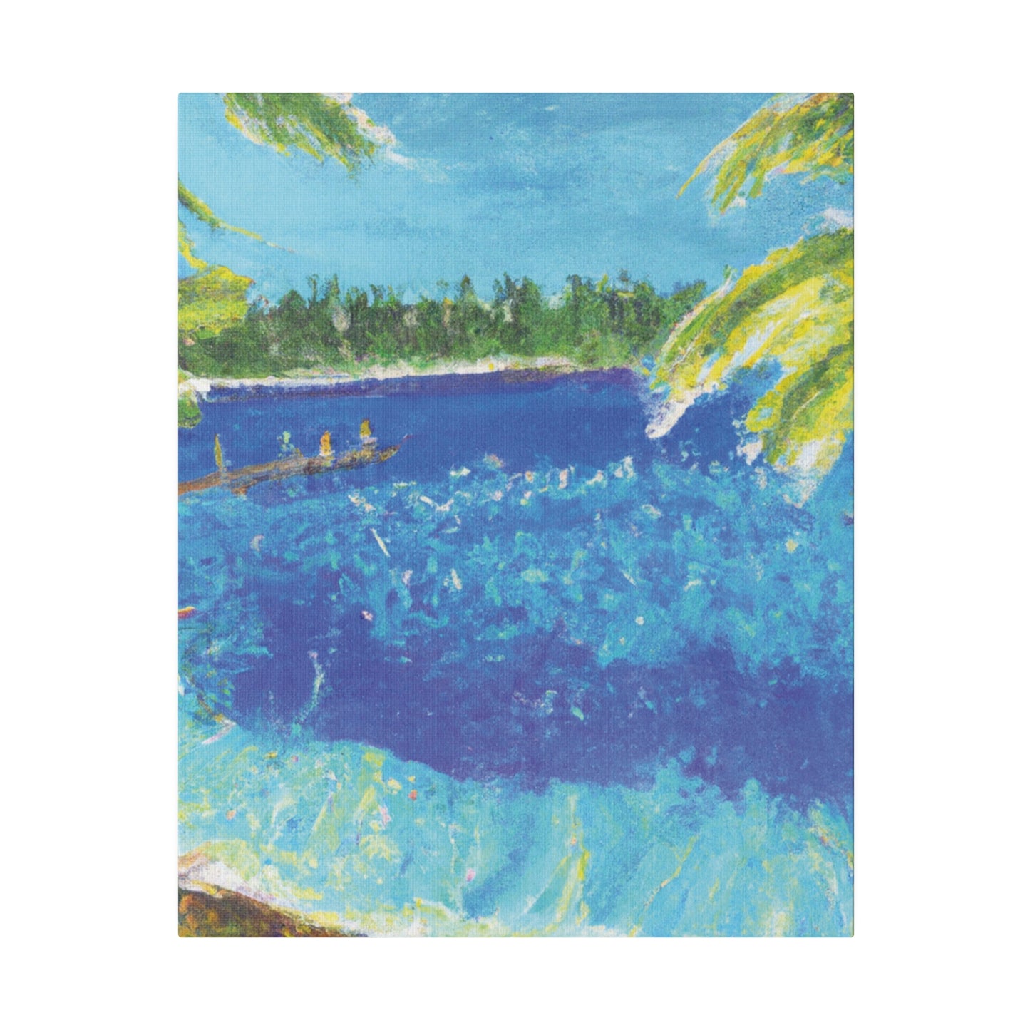 9673H - Bahamas Ocean Painting Print | Bahamas | Ocean | Beach | Poster | Home Decor | Wall Art | Canvas