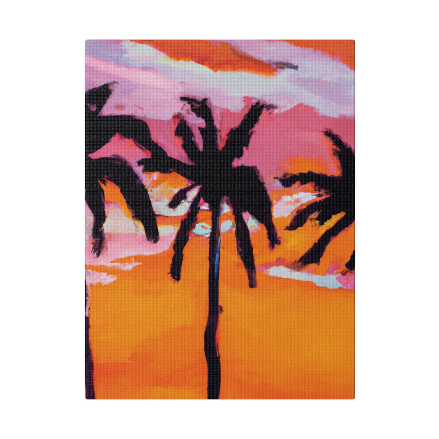 4491U - Miami Beach Sunset Painting Print | Miami | Beach | Sunset | Poster | Home Decor | Wall Art | Canvas