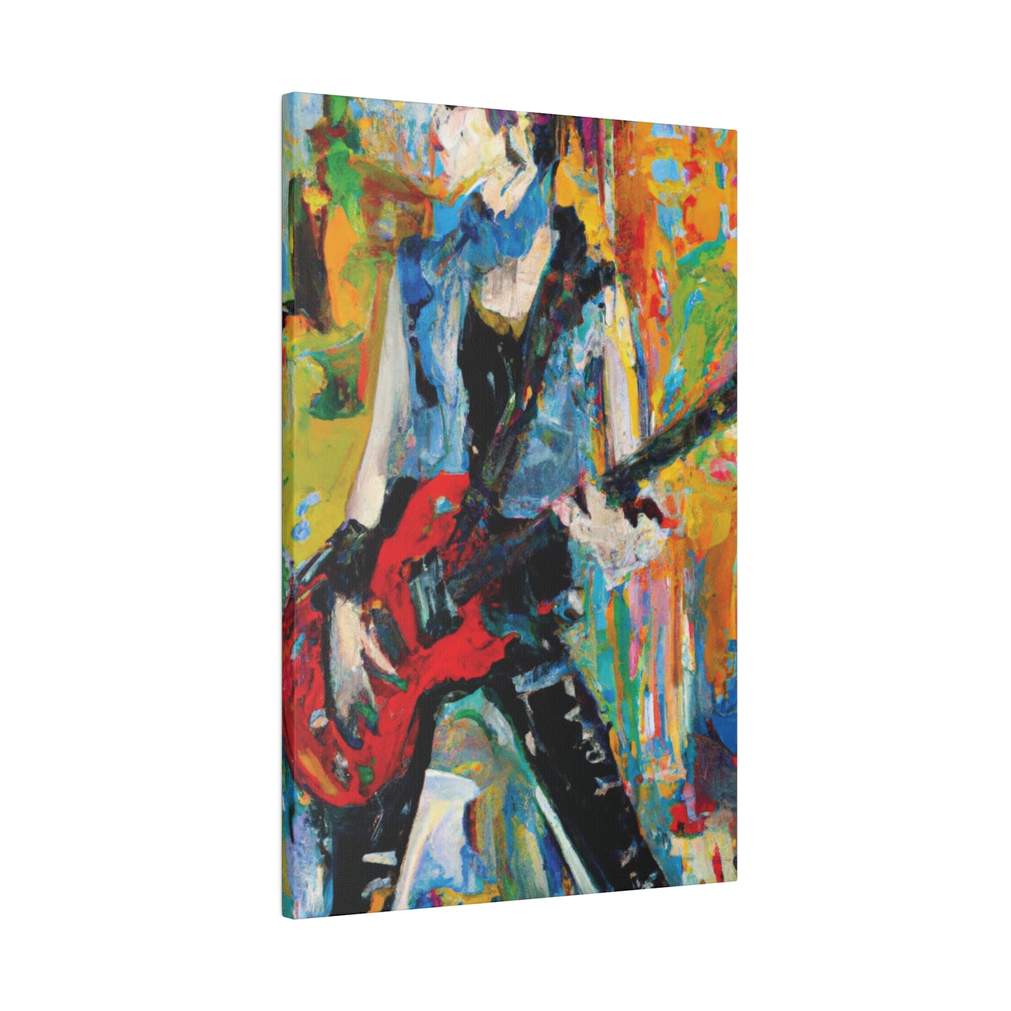 4721P - Rockstar Oil Painting Style Print | Poster | Home Decor | Wall Art | Music Art | Canvas