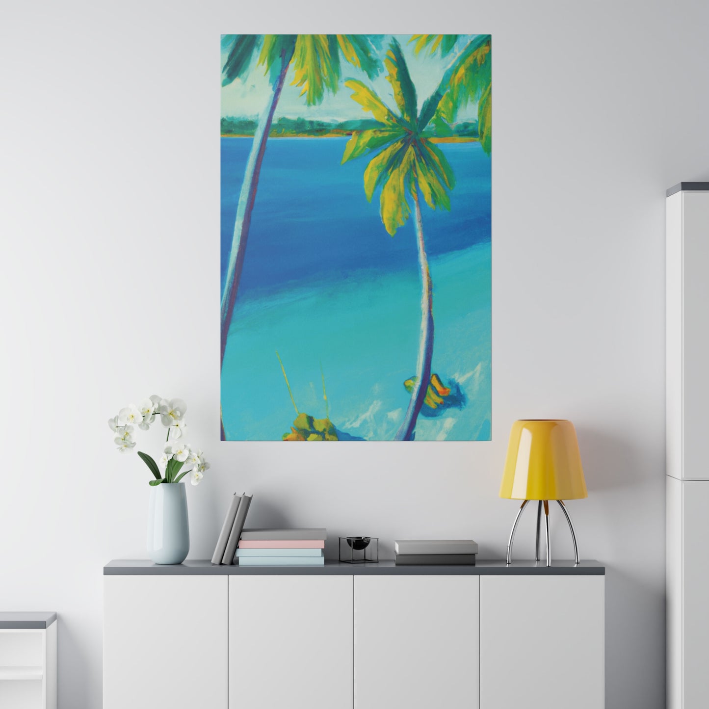 7593L - Bahamas Ocean Painting Print | Bahamas | Ocean | Beach | Poster | Home Decor | Wall Art | Canvas