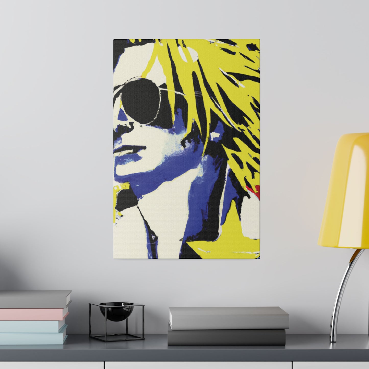 8928P - Rockstar Painting Print | Face | Abstract | Poster | Home Decor | Wall Art | Music Art | Canvas