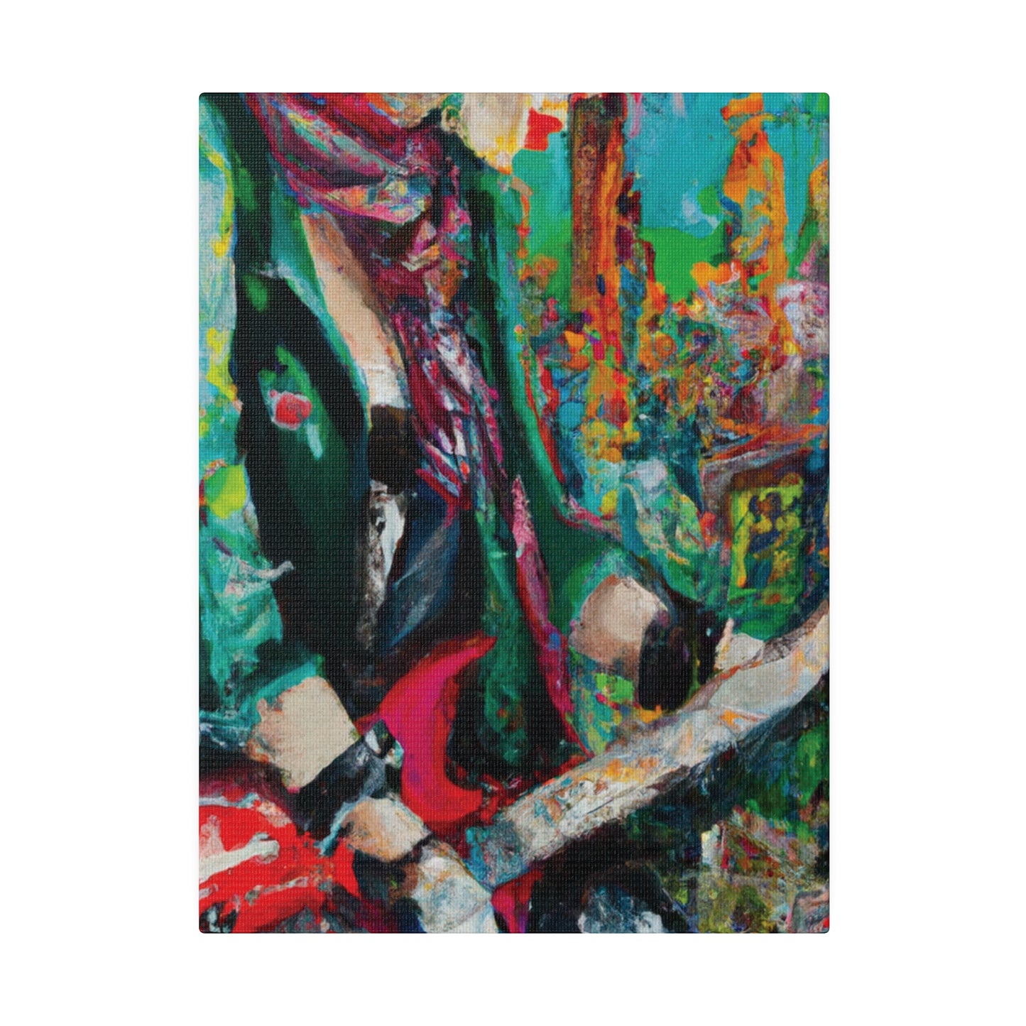 8679Y - Rockstar Oil Painting Style Print | Poster | Home Decor | Wall Art | Music Art | Canvas